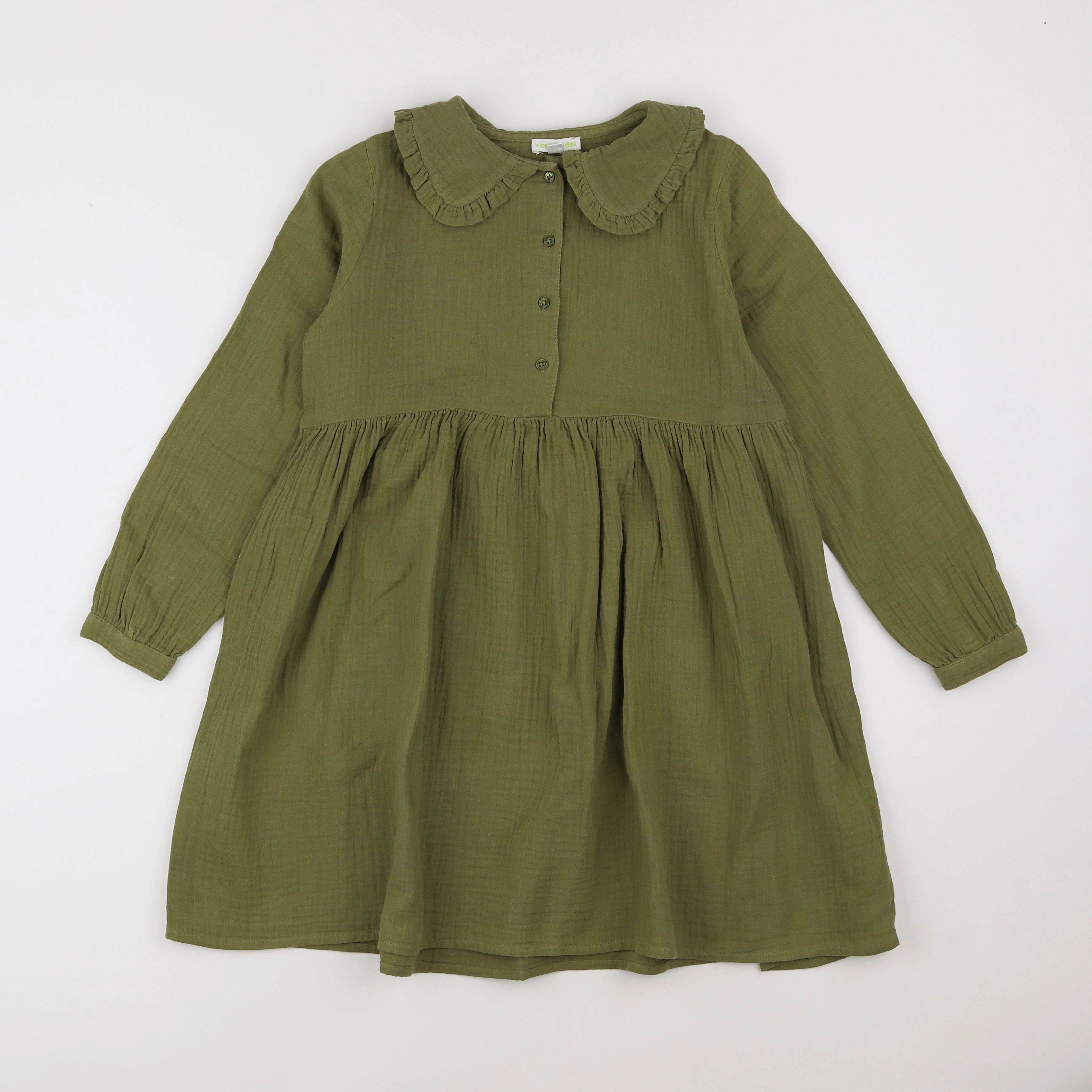 Vertbaudet - robe vert - 9 ans