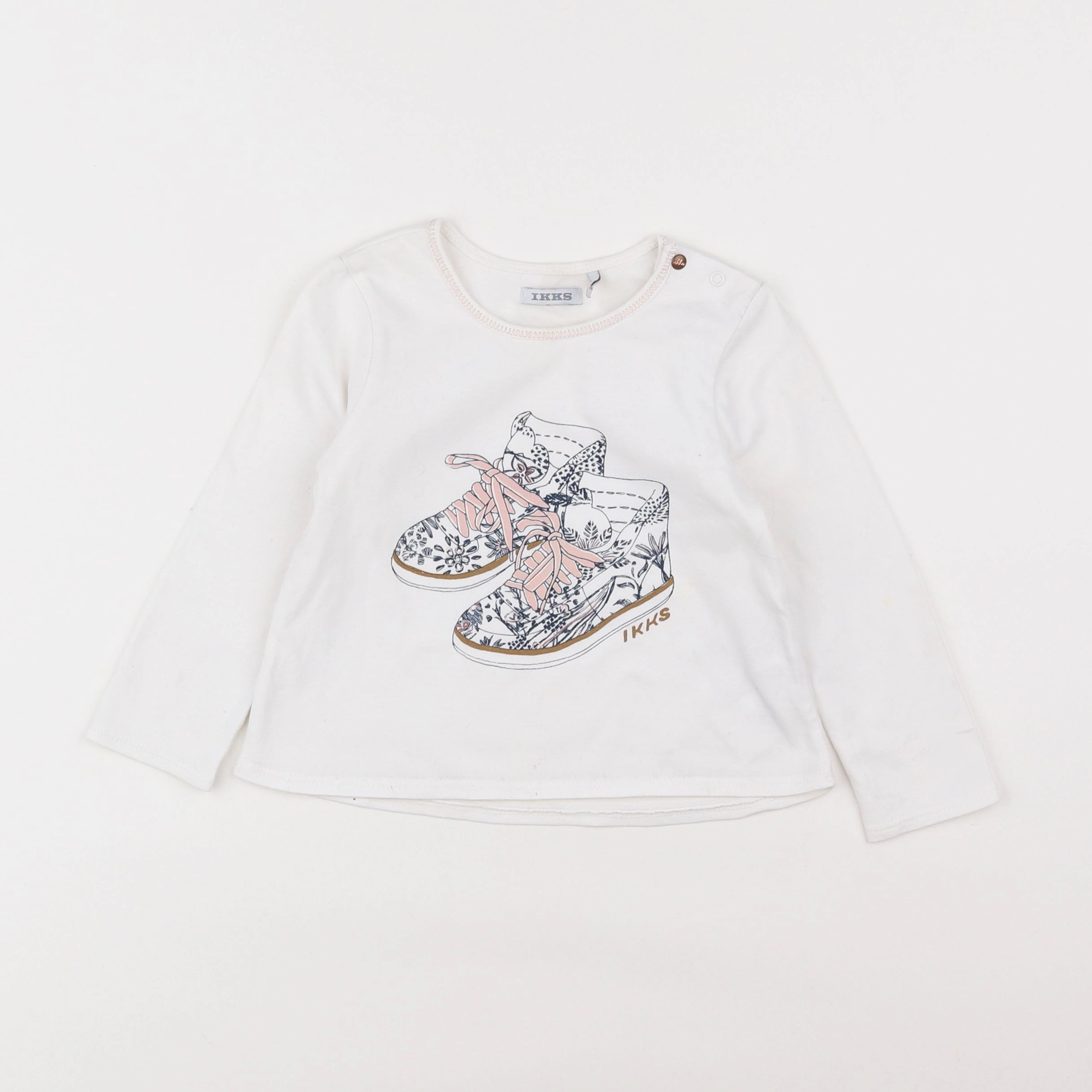 IKKS - tee-shirt blanc - 2 ans