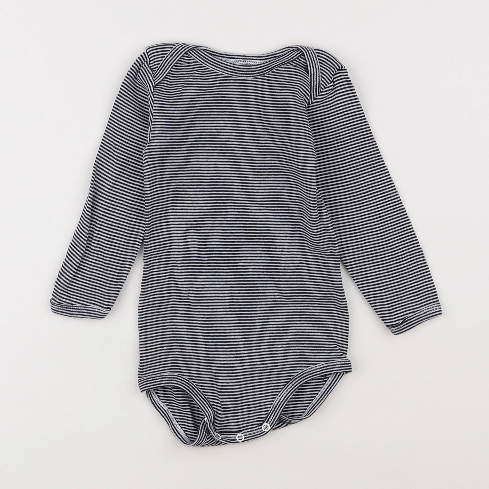 Petit Bateau - body bleu - 18 mois