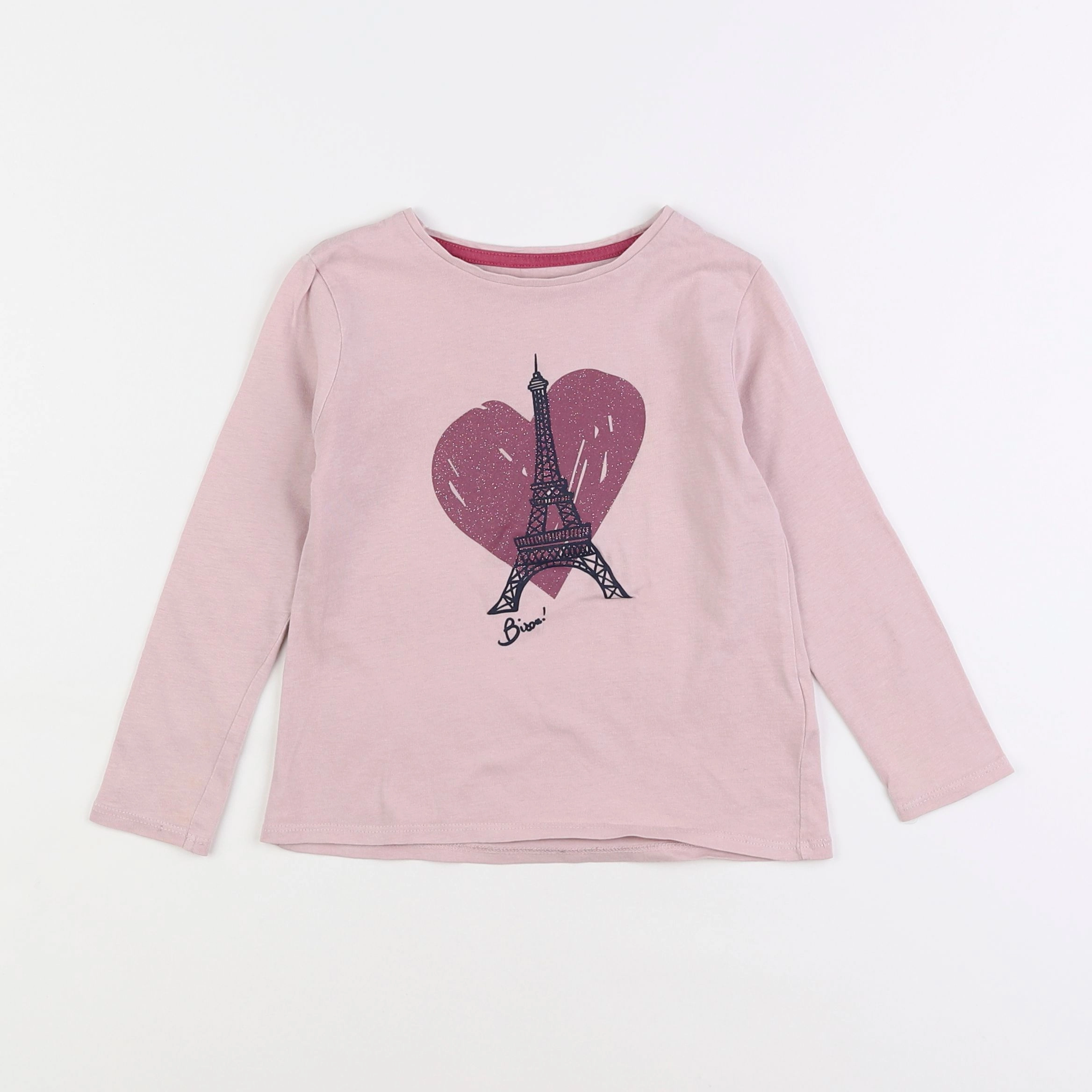 Vertbaudet - tee-shirt violet - 5 ans