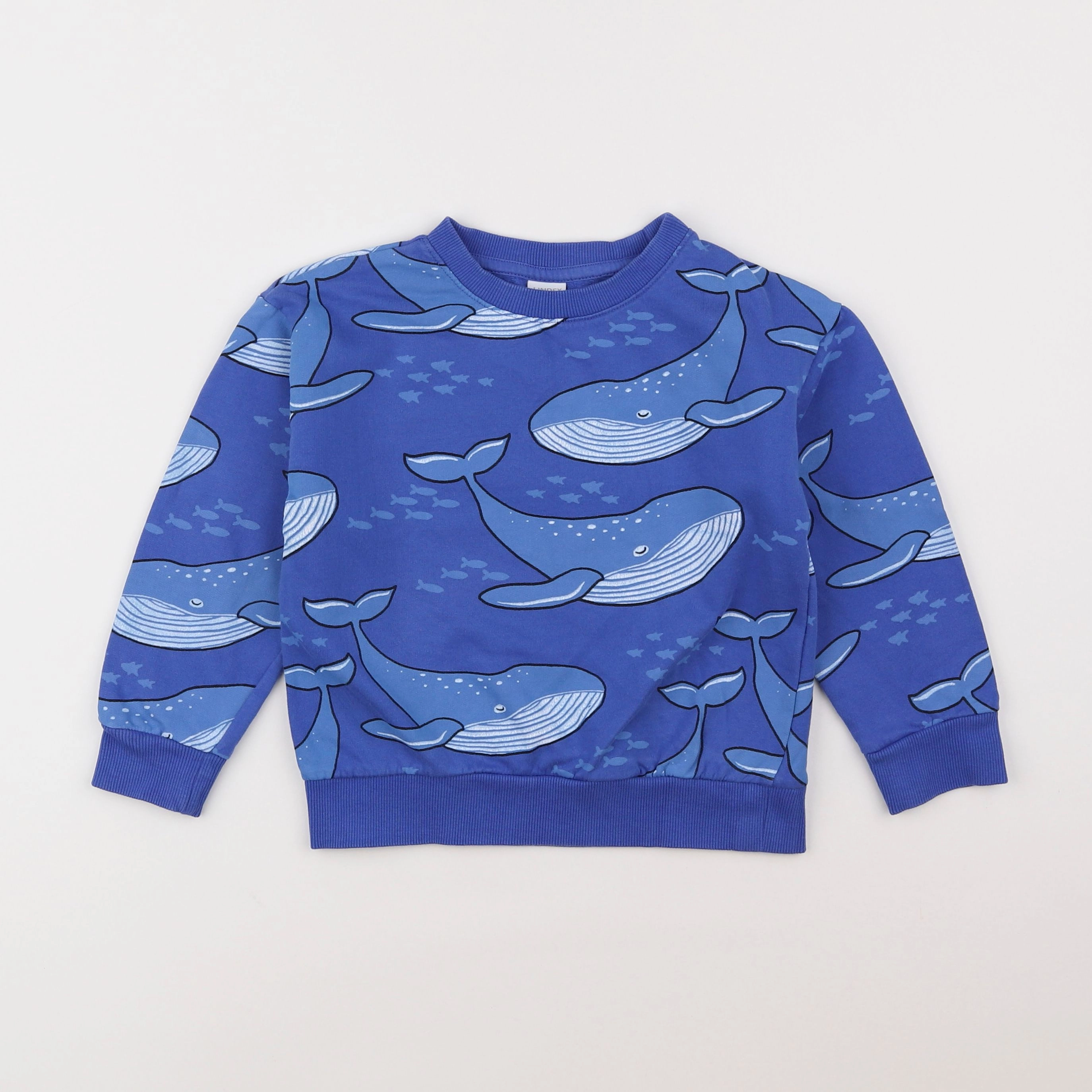 Lindex - sweat bleu - 5/6 ans