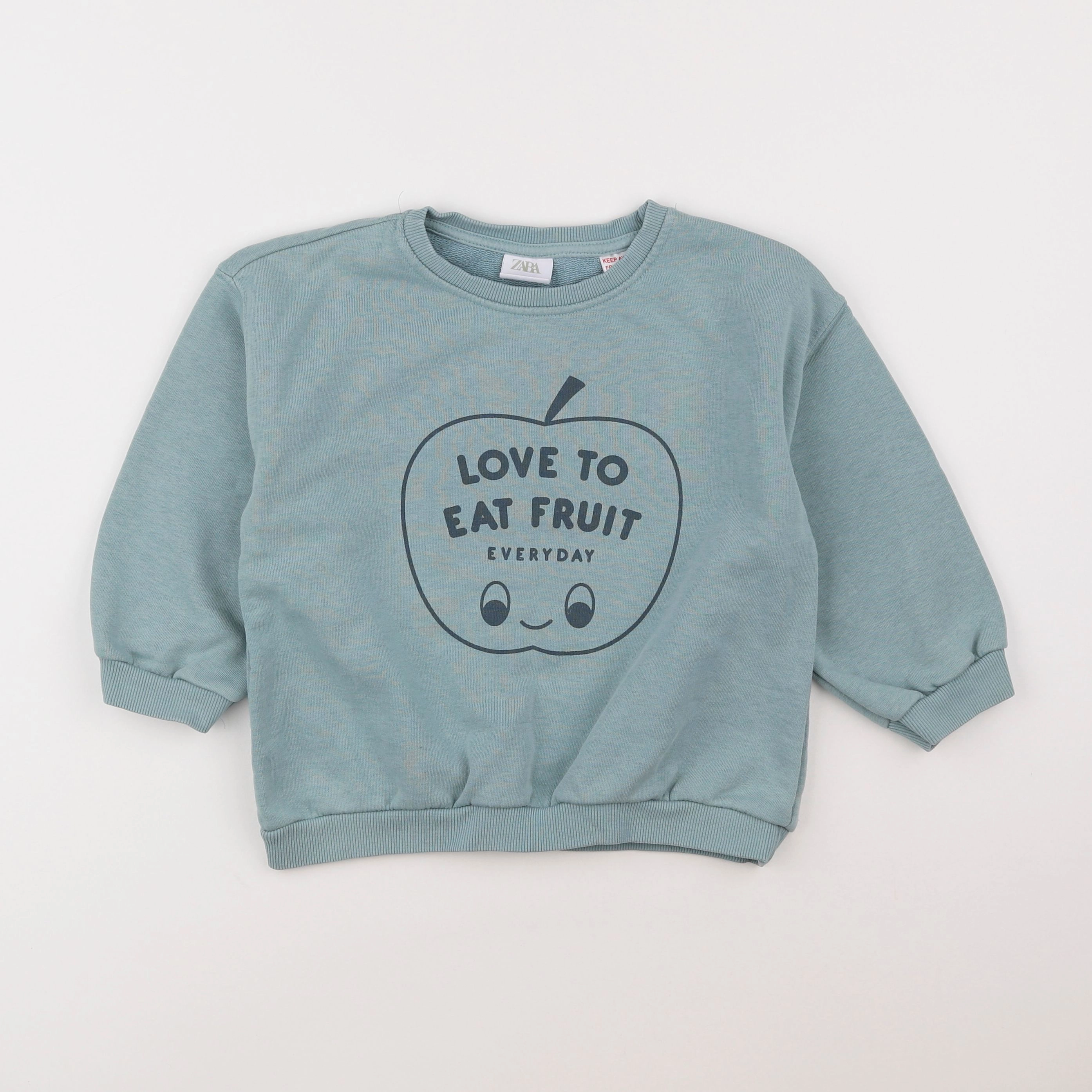 Zara - sweat vert - 4/5 ans