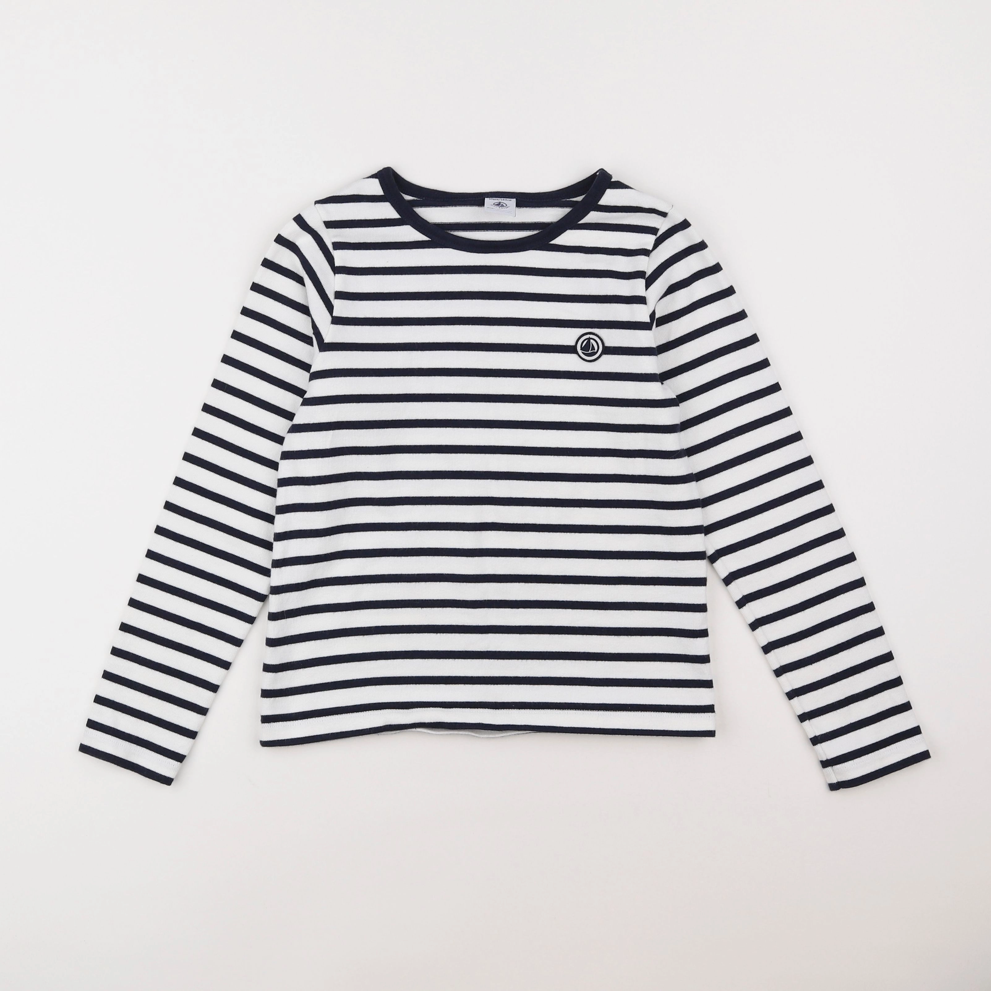 Petit Bateau - sweat bleu - 10 ans