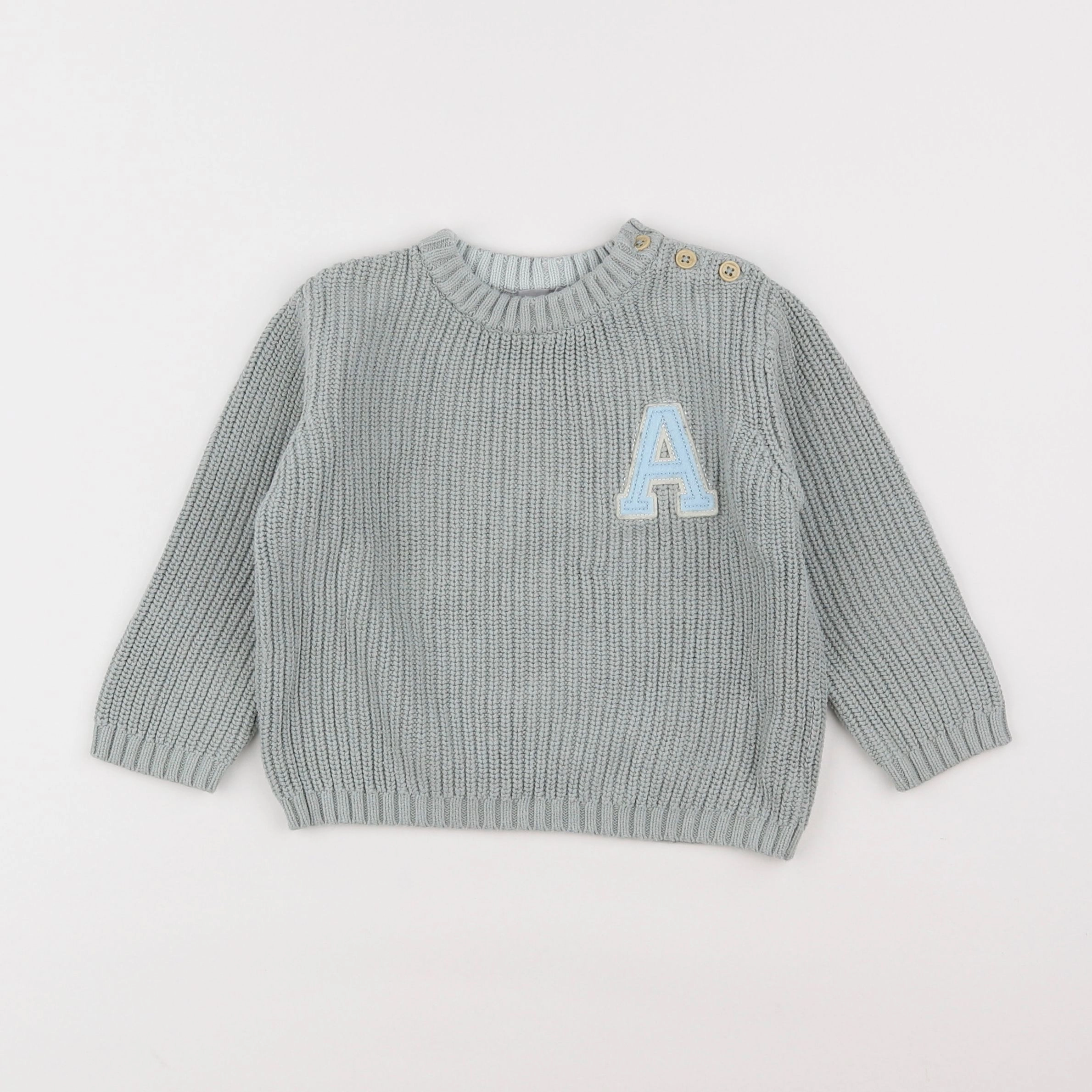 Boutchou - pull vert - 2 ans