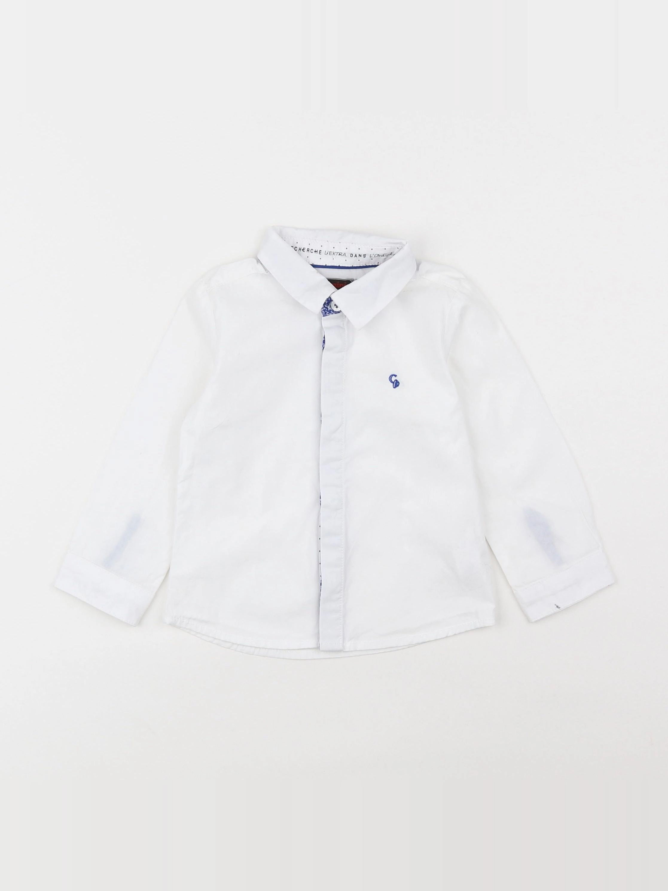 Catimini - chemise blanc - 18 mois