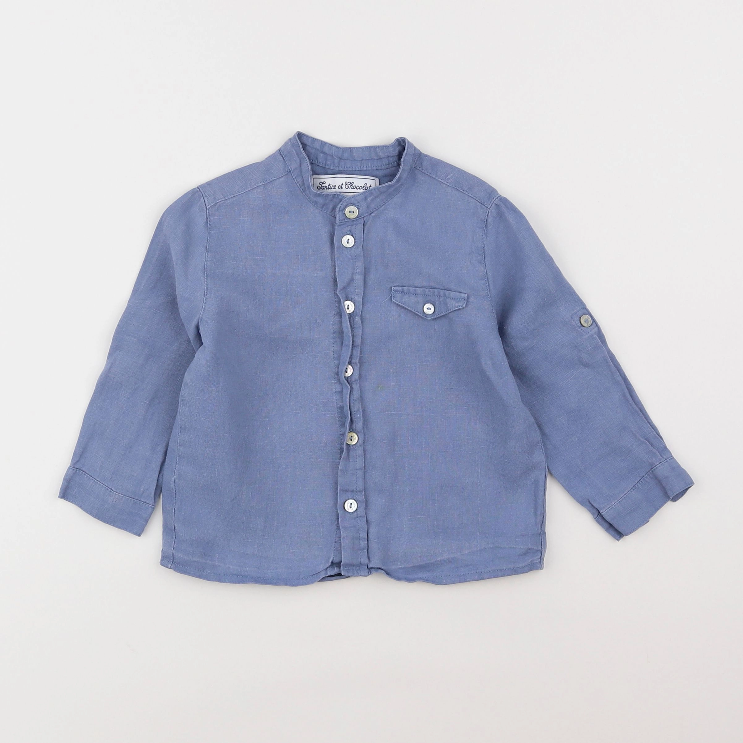 Tartine & Chocolat - chemise bleu - 2 ans