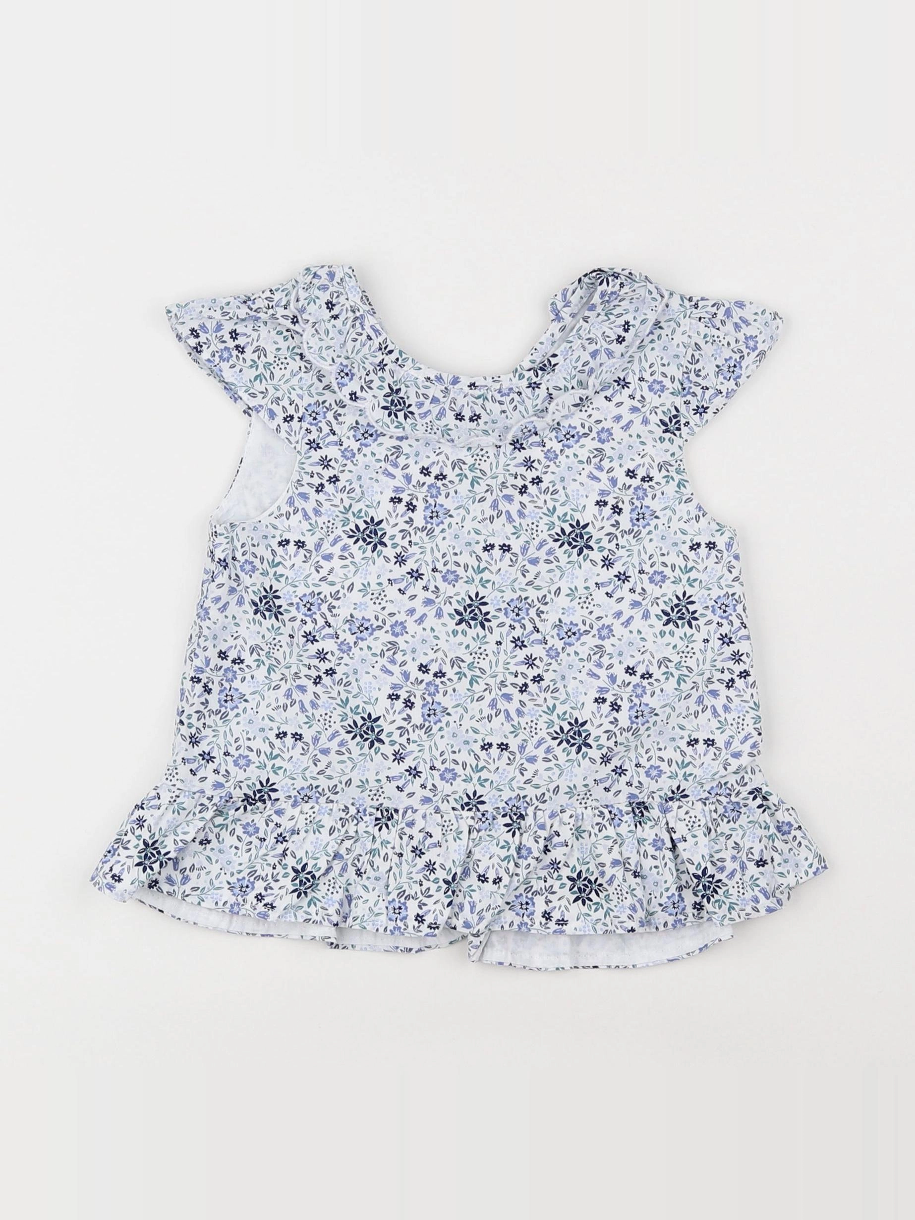 Vertbaudet - blouse bleu - 2 ans
