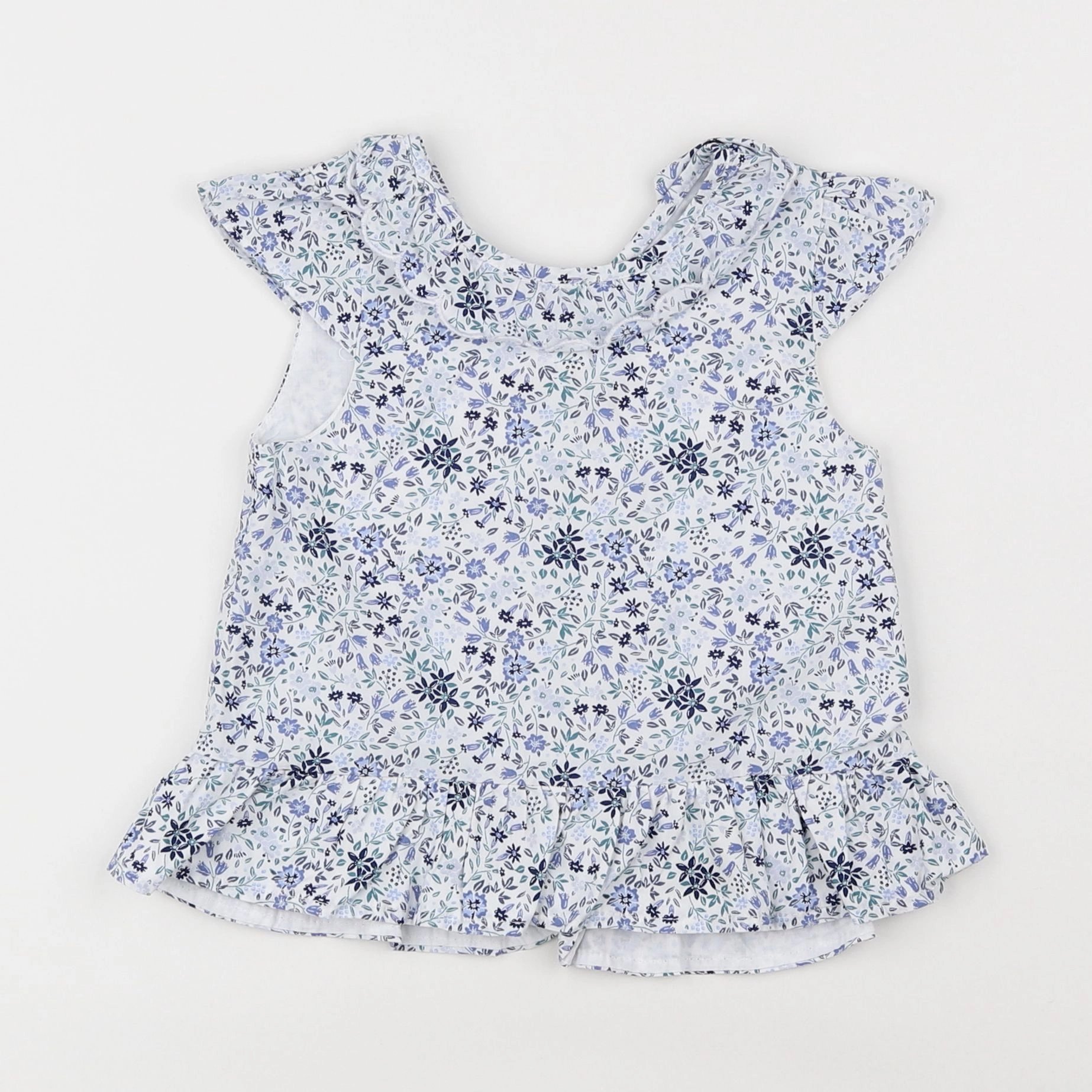 Vertbaudet - blouse bleu - 2 ans