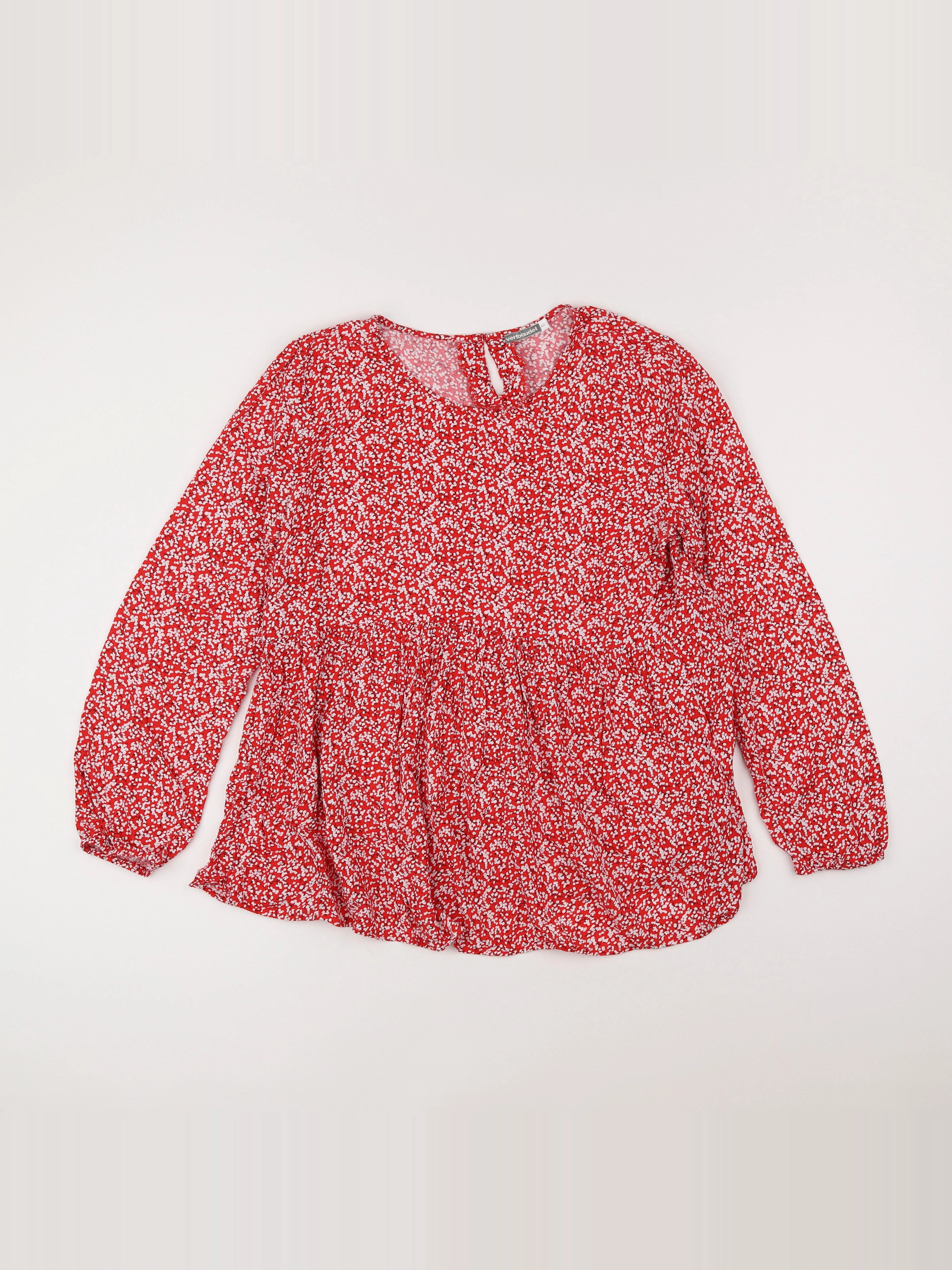 Vertbaudet - blouse grossesse rouge - 40
