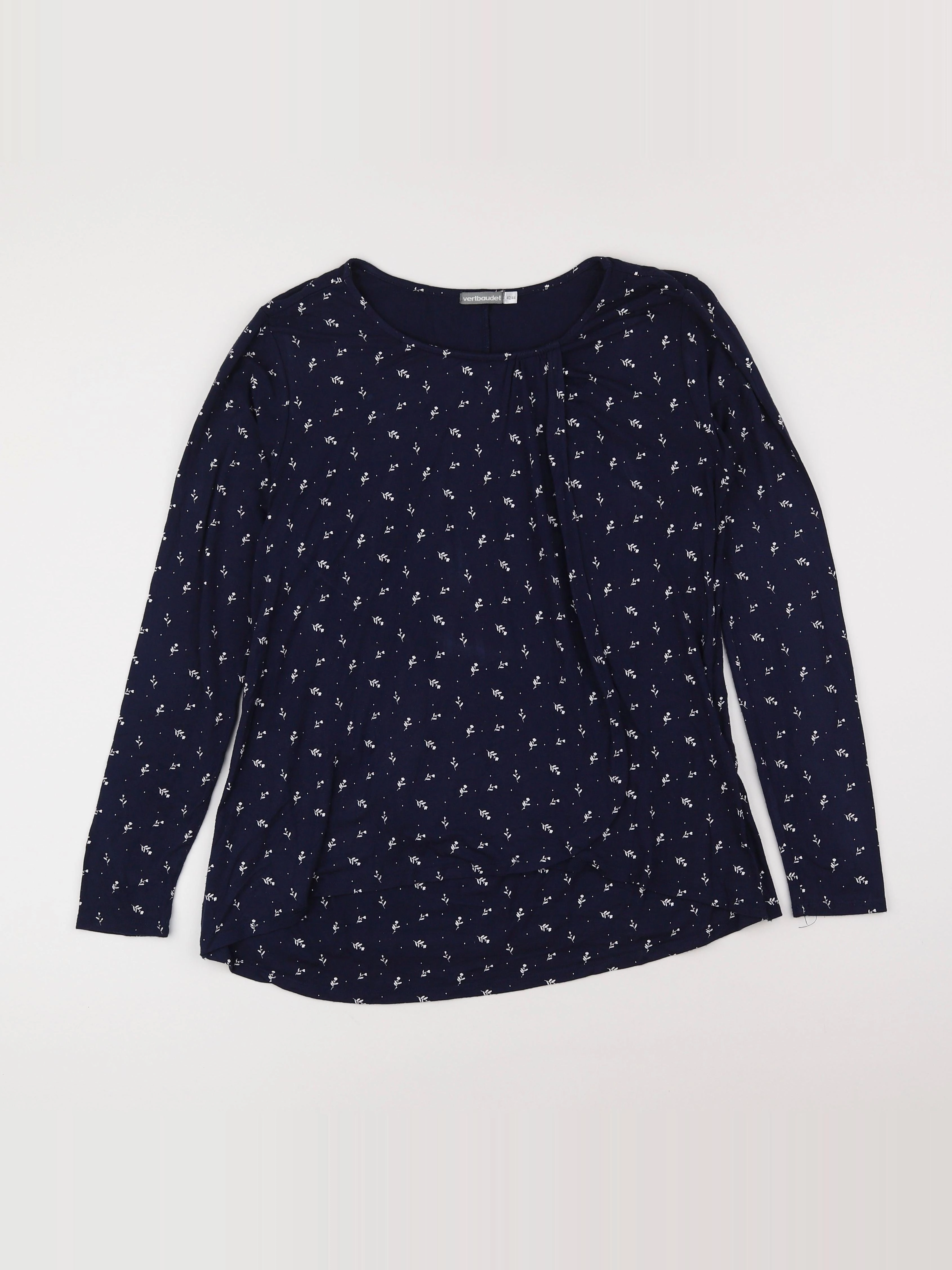 Vertbaudet - tee-shirt grossesse bleu - 42 à 44