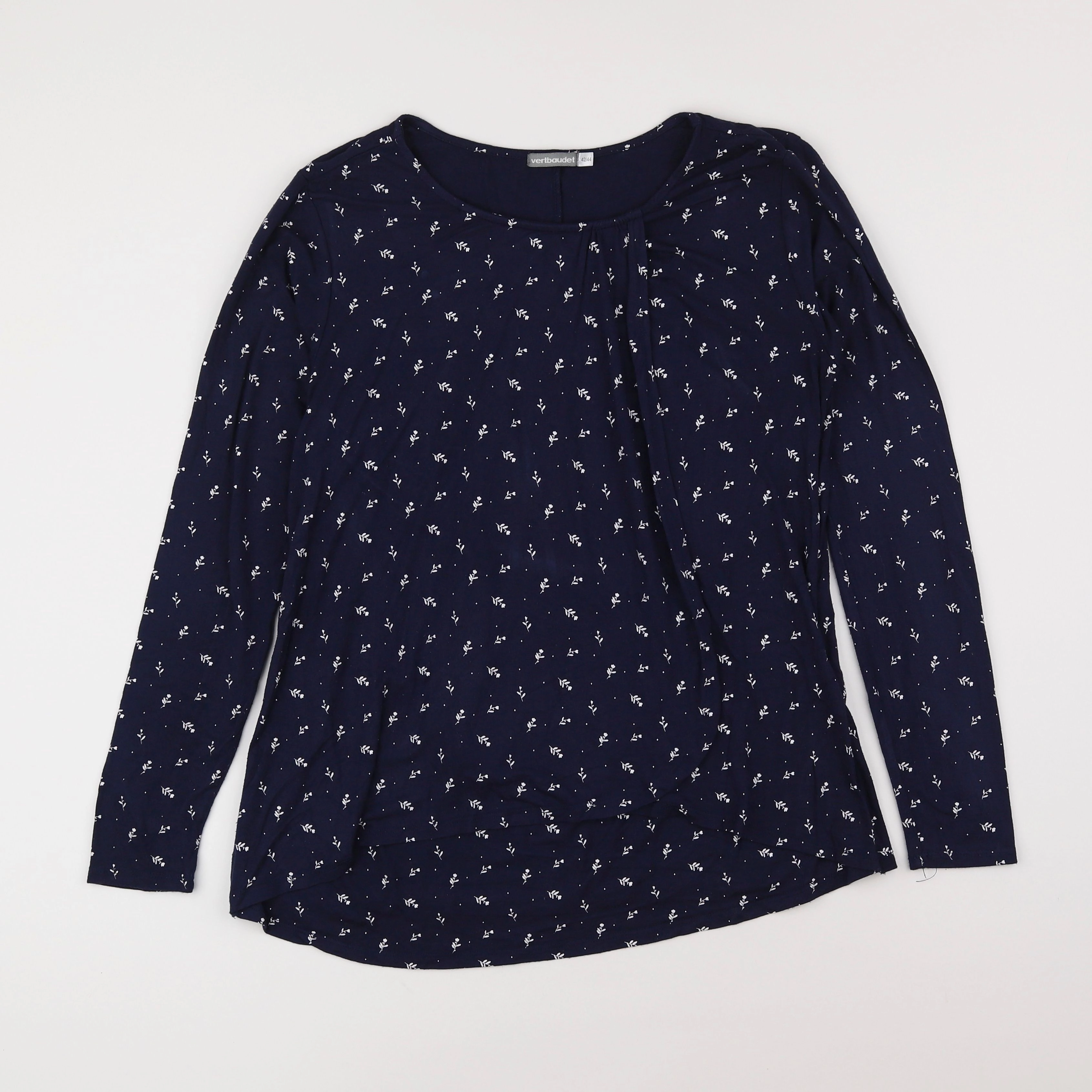 Vertbaudet - tee-shirt grossesse bleu - 42 à 44