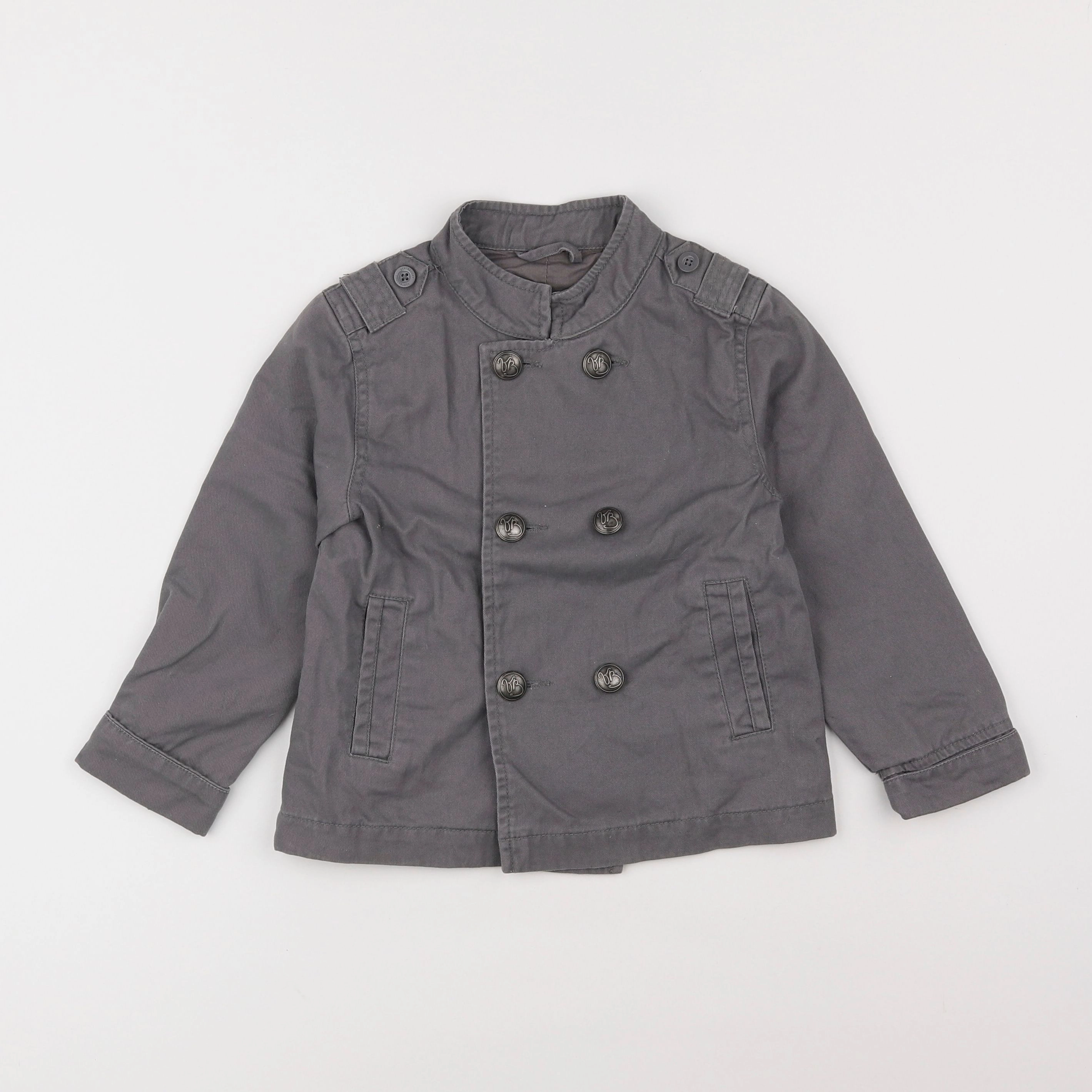 Vertbaudet - veste gris - 4 ans