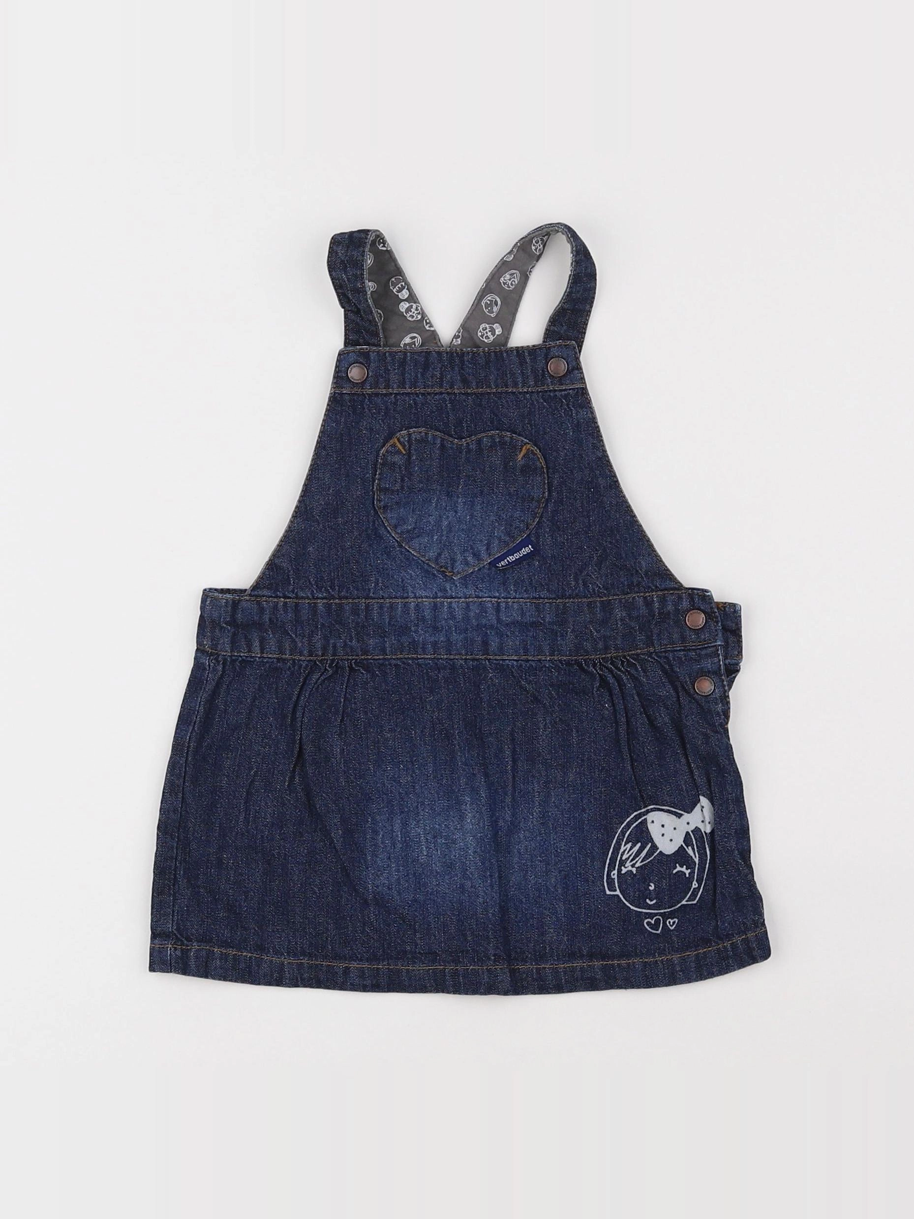 Vertbaudet - robe bleu - 18 mois
