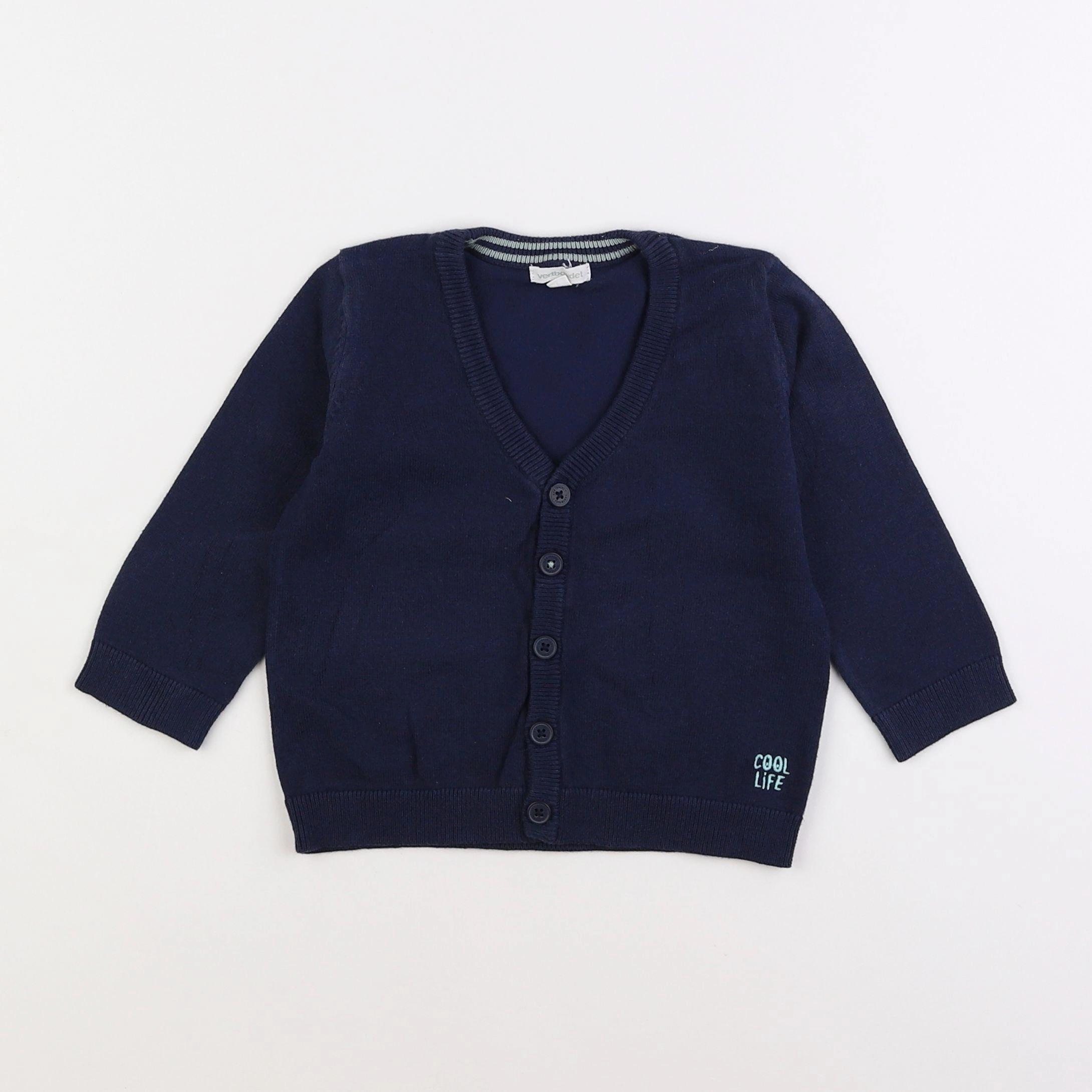 Vertbaudet - gilet bleu - 2 ans