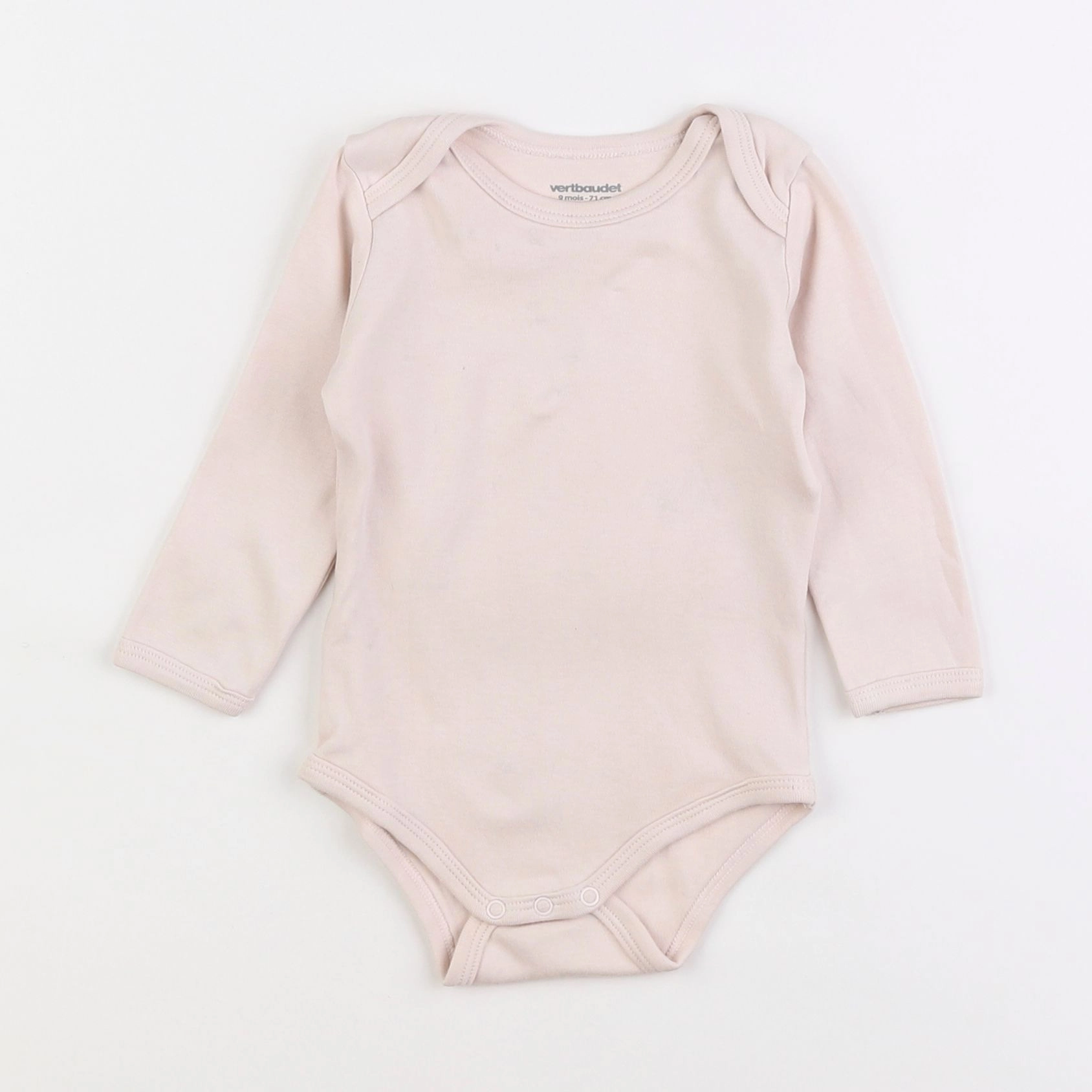 Vertbaudet - body beige - 9 mois