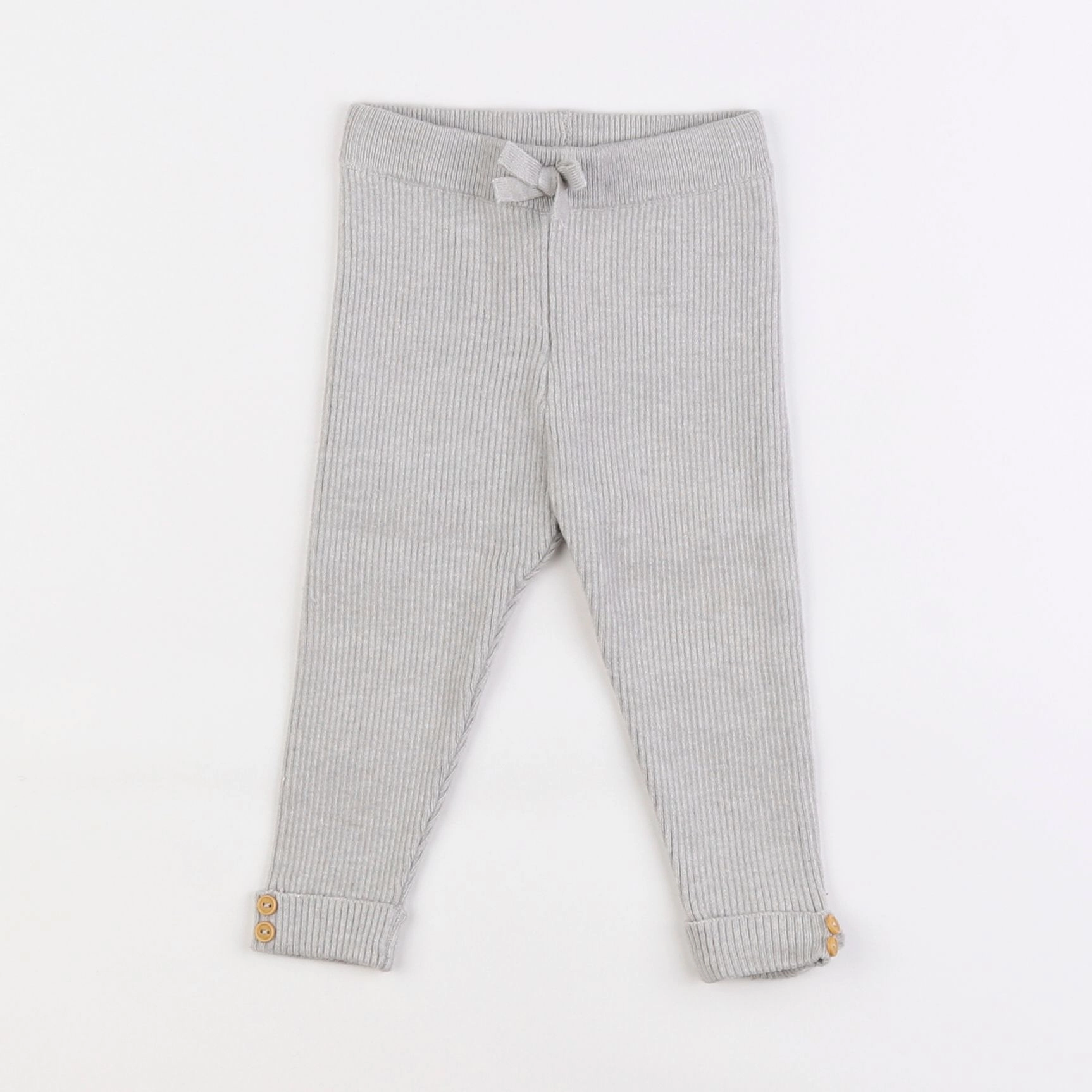 Vertbaudet - legging gris - 9 mois