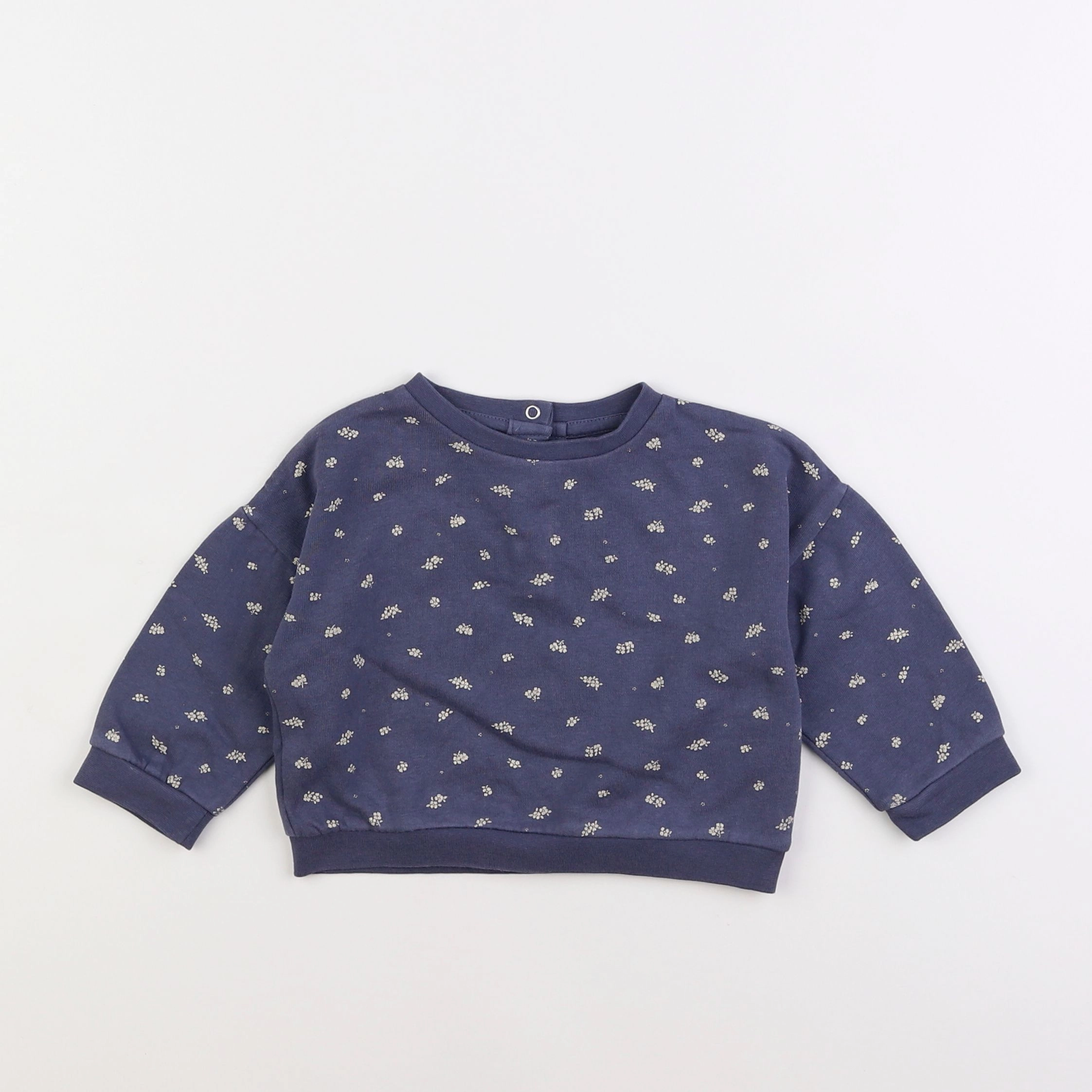 Vertbaudet - sweat bleu - 9 mois