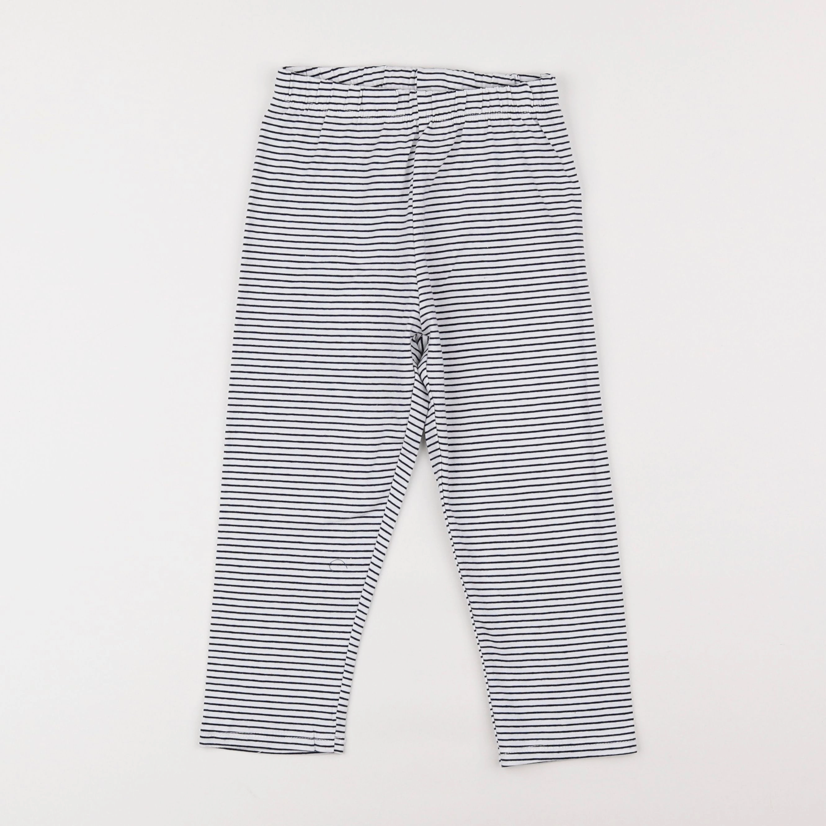 Vertbaudet - legging bleu, blanc - 8 ans