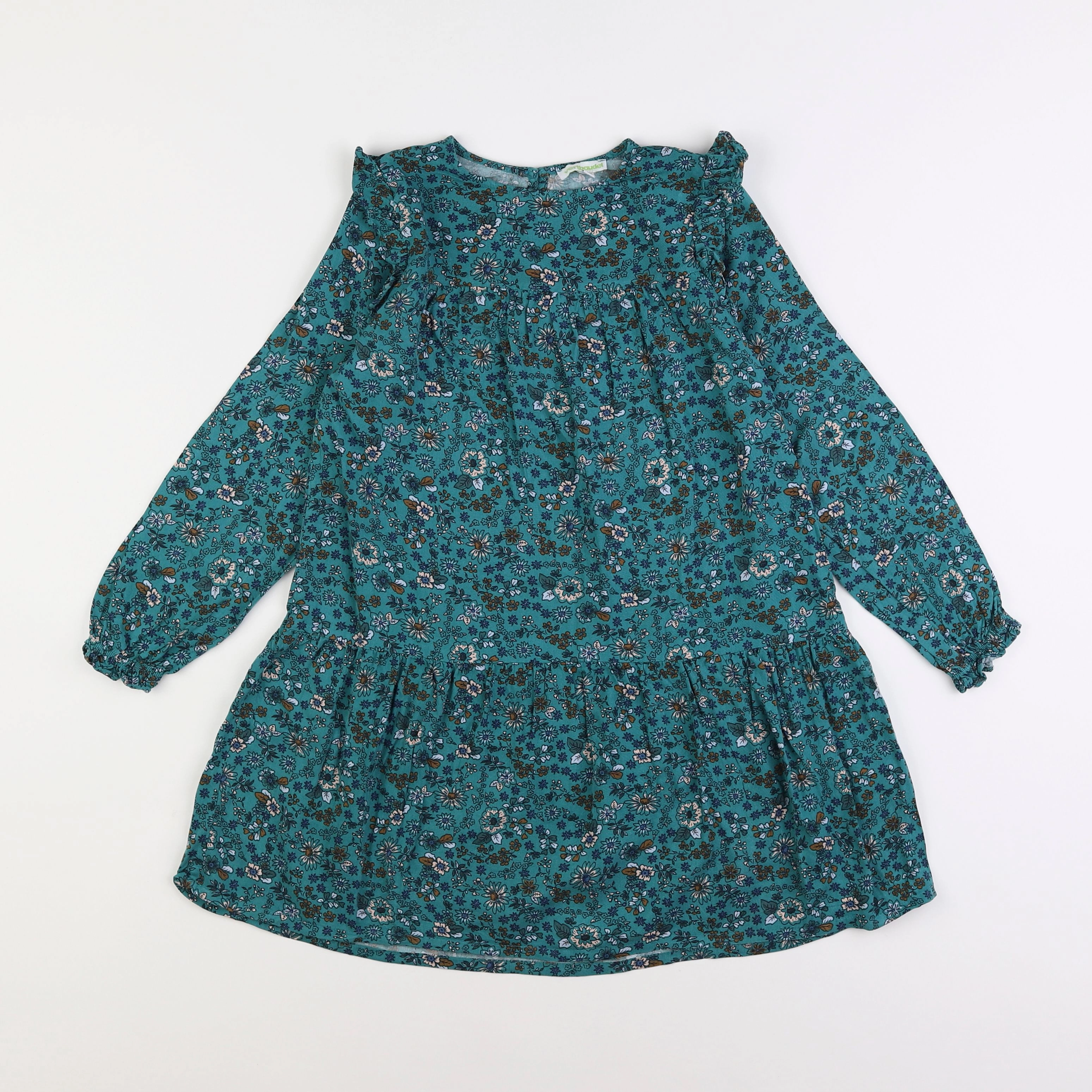 Vertbaudet - robe vert - 7 ans