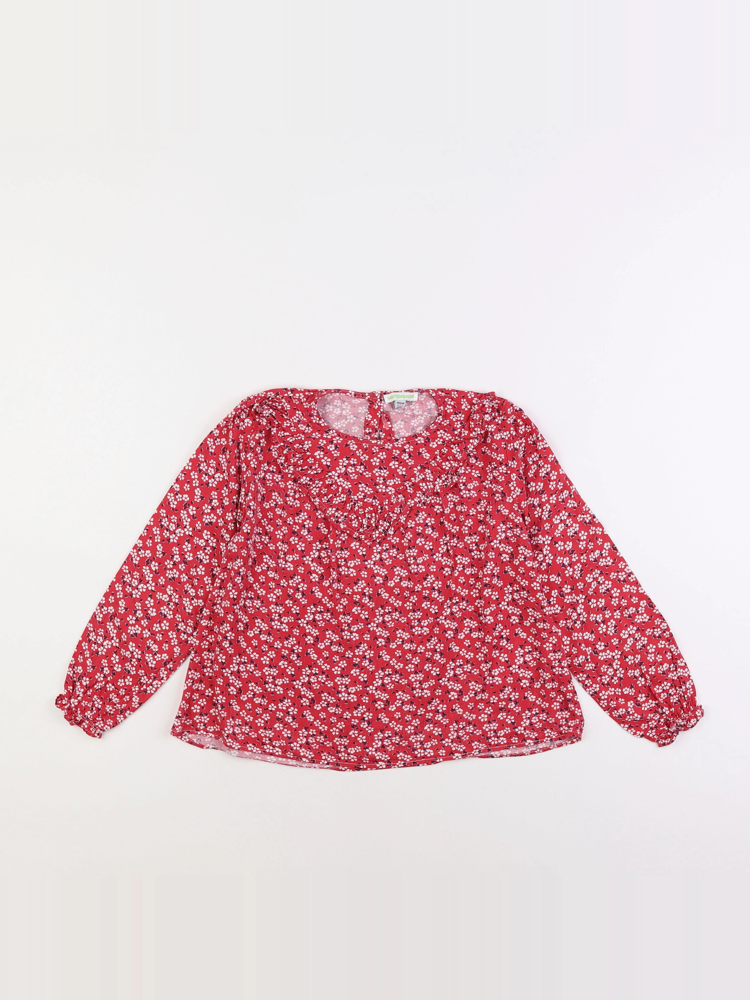 Vertbaudet - blouse rose - 7 ans