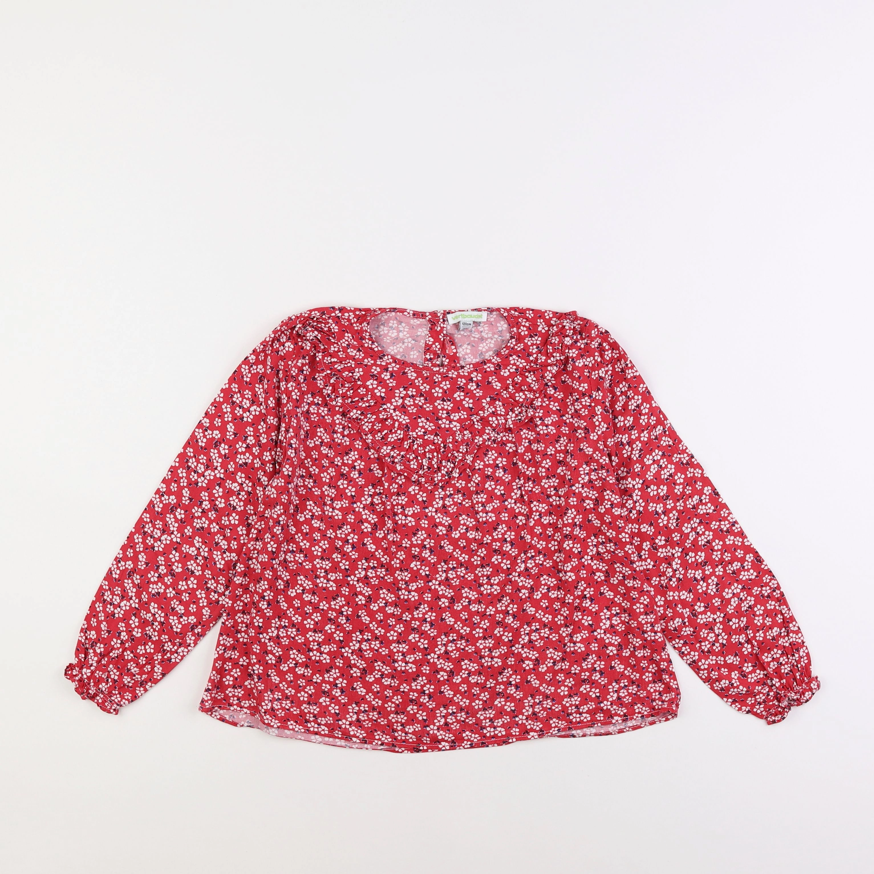 Vertbaudet - blouse rose - 7 ans