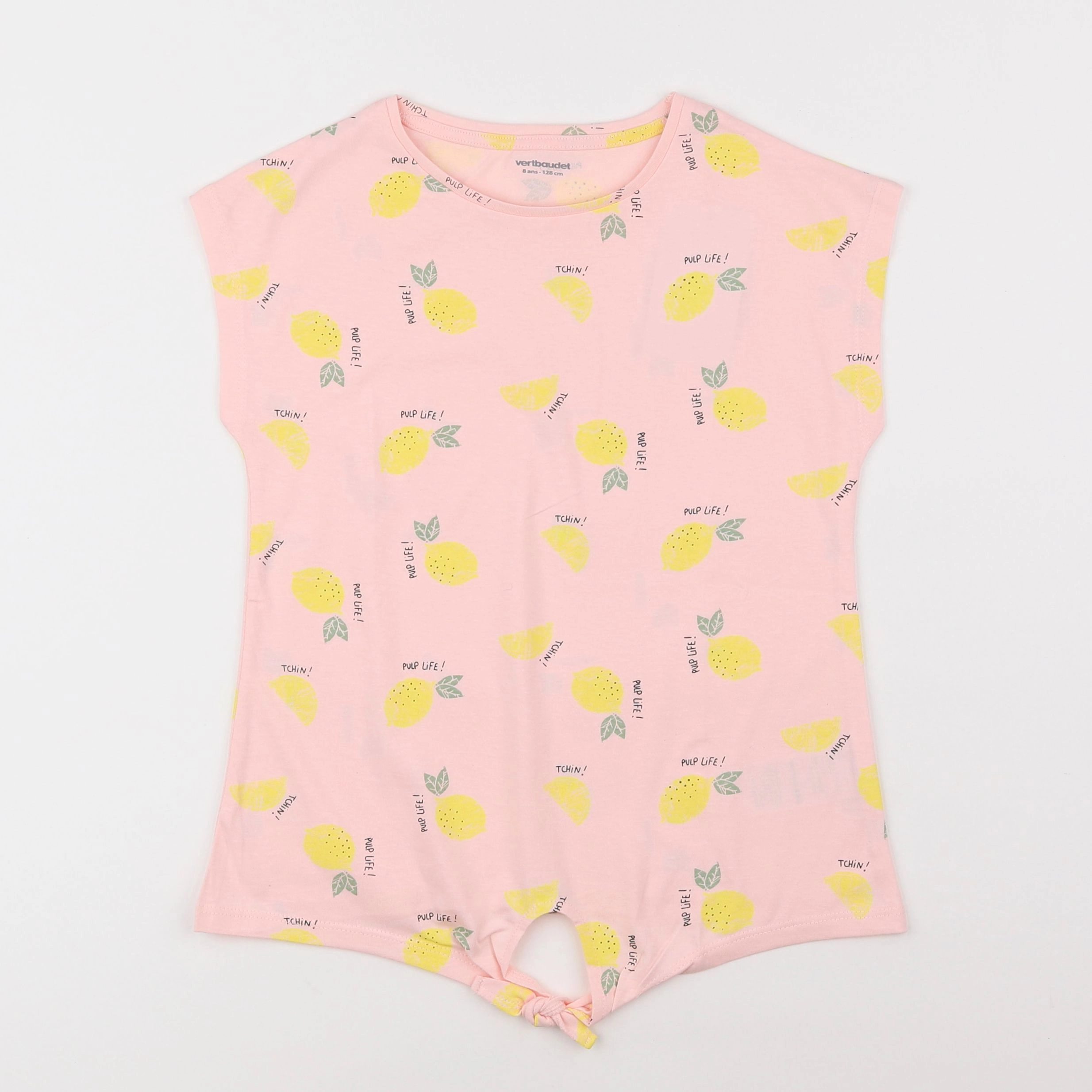 Vertbaudet - tee-shirt rose - 8 ans