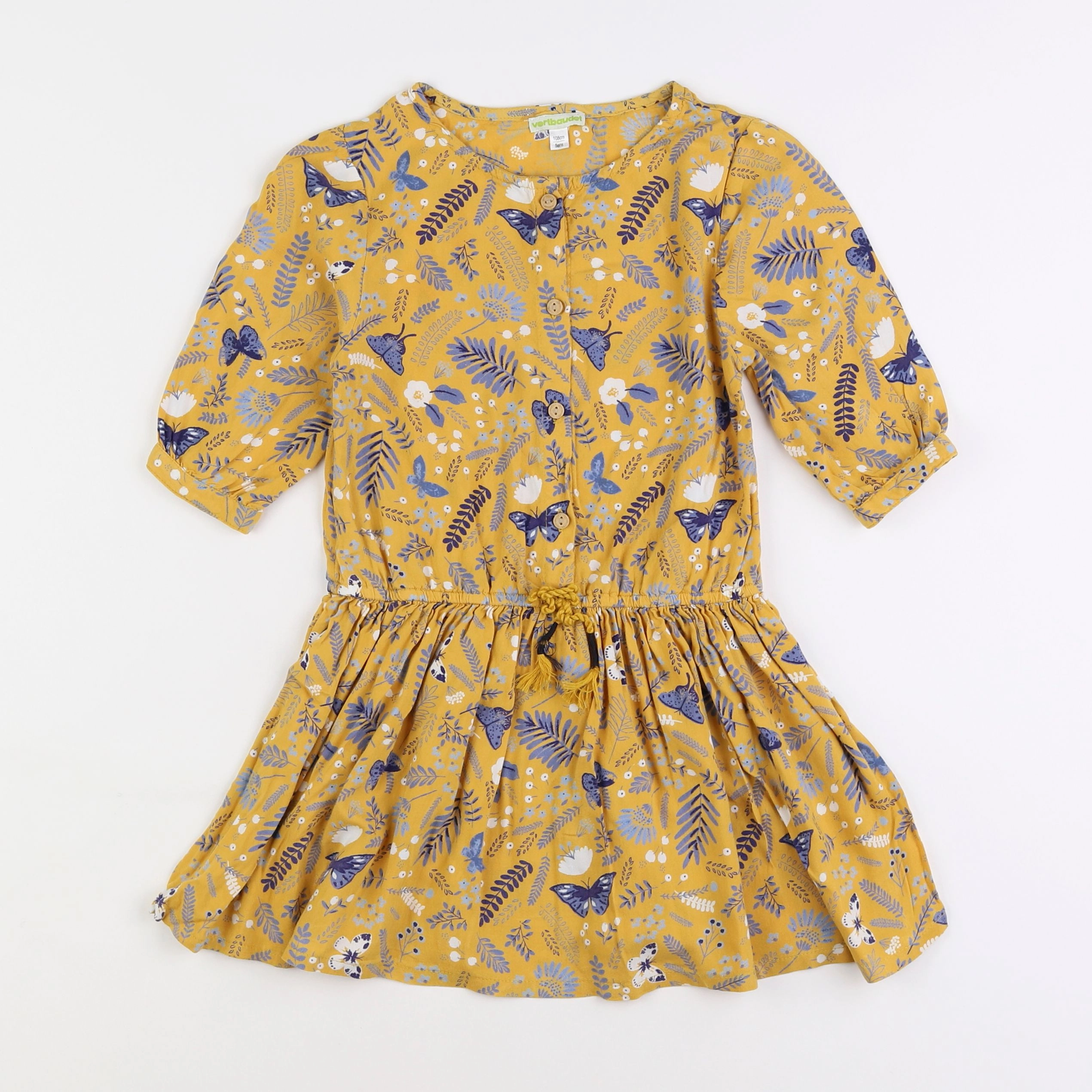 Vertbaudet - robe jaune - 5 ans