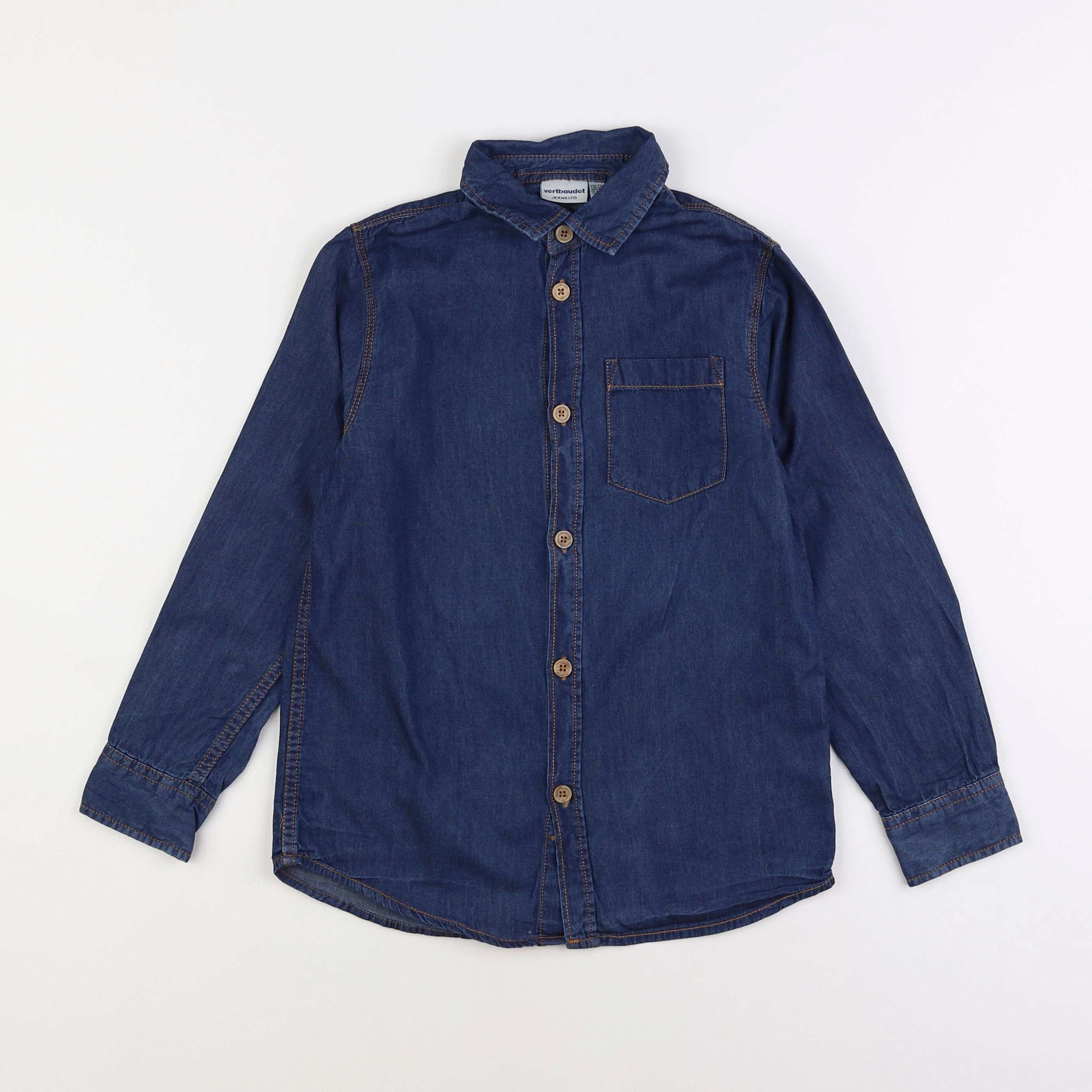 Vertbaudet - chemise bleu - 10 ans