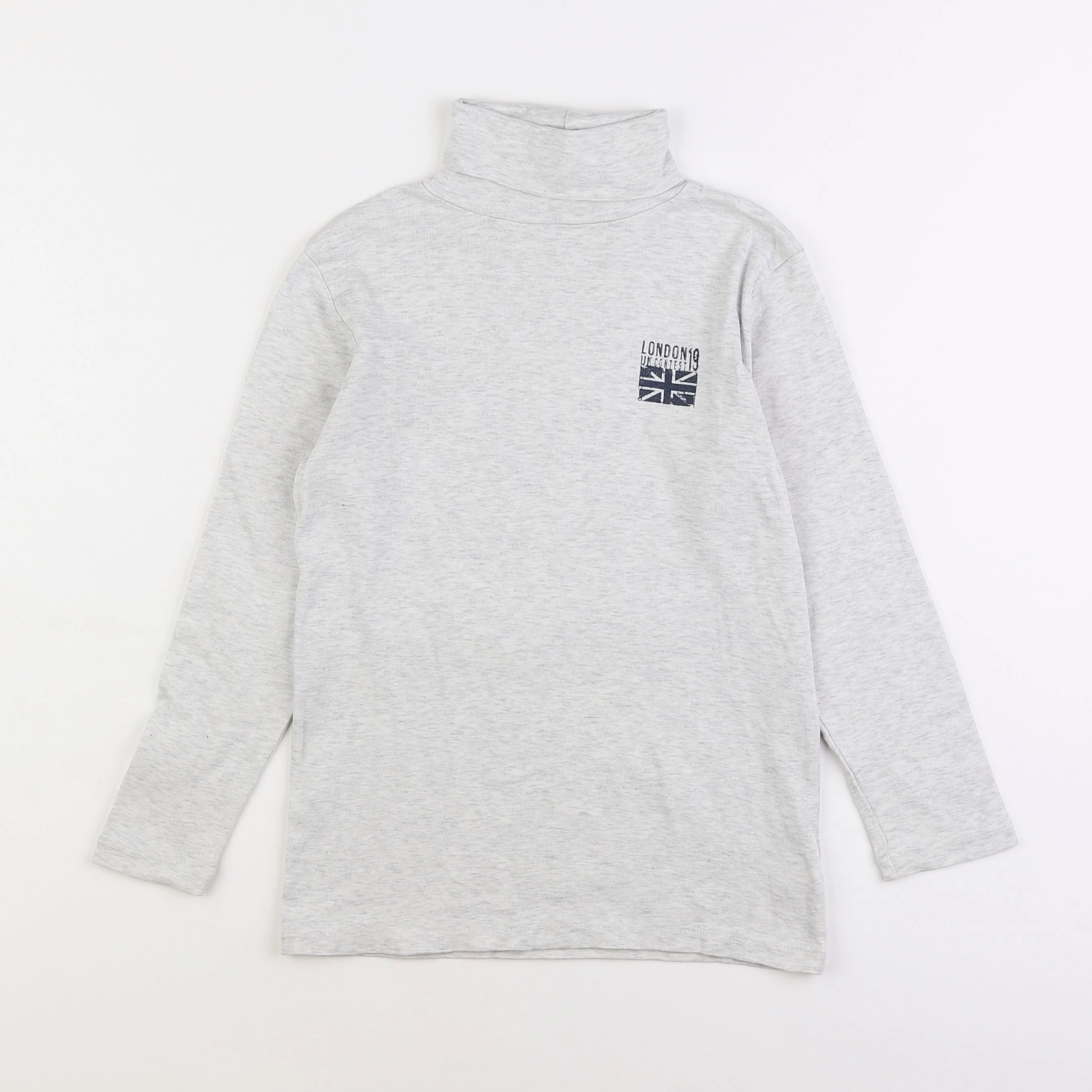 Vertbaudet - sous-pull gris - 10 ans