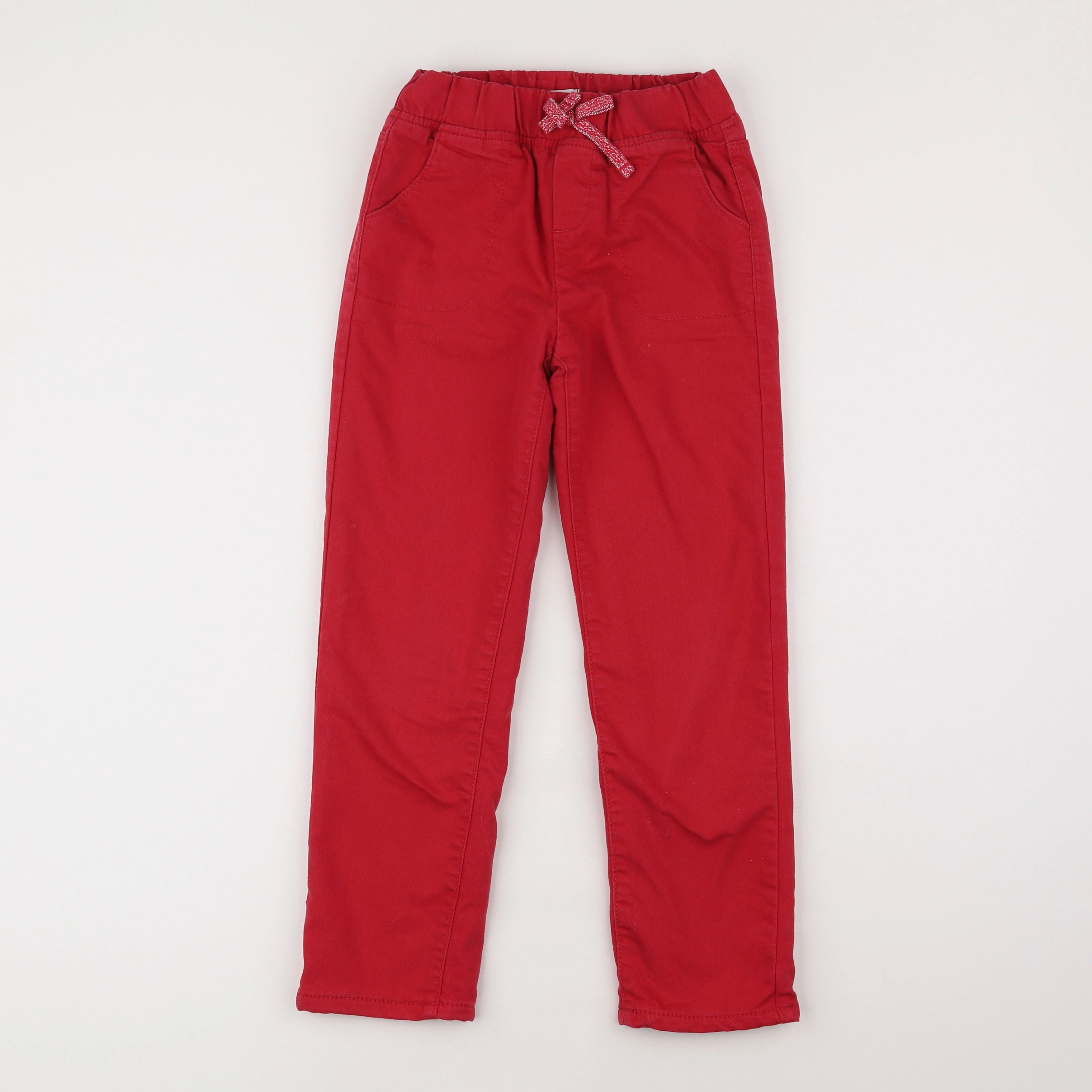 Vertbaudet - pantalon rouge - 9 ans