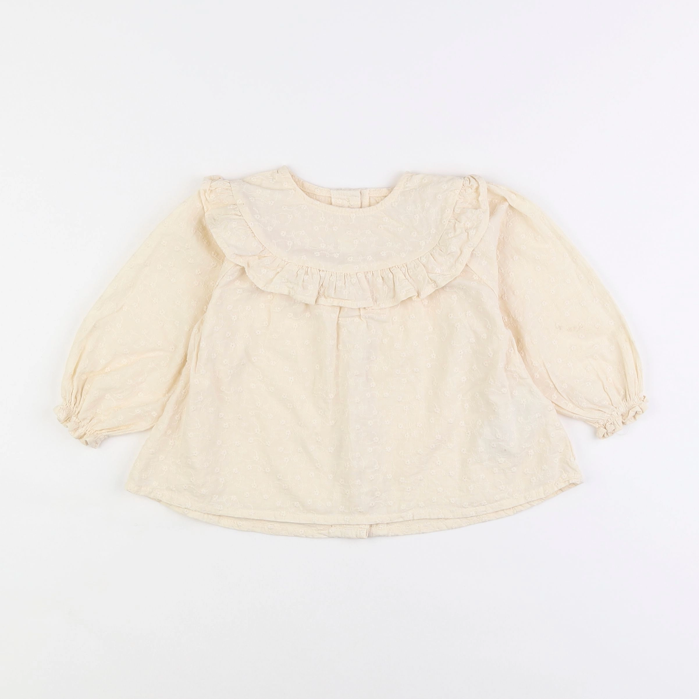 Vertbaudet - blouse beige - 18 mois