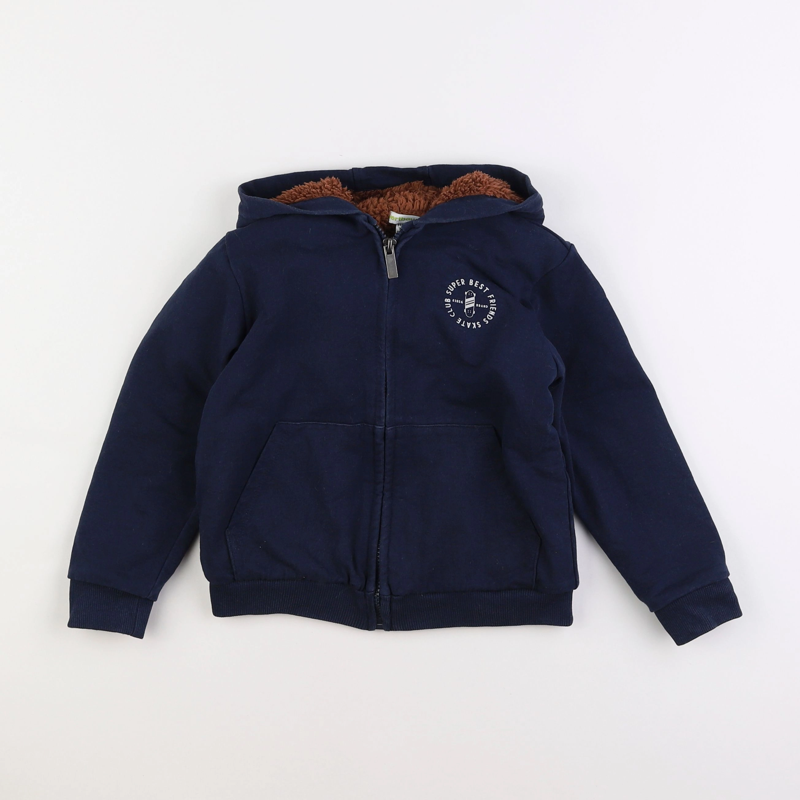 Vertbaudet - sweat bleu - 5 ans