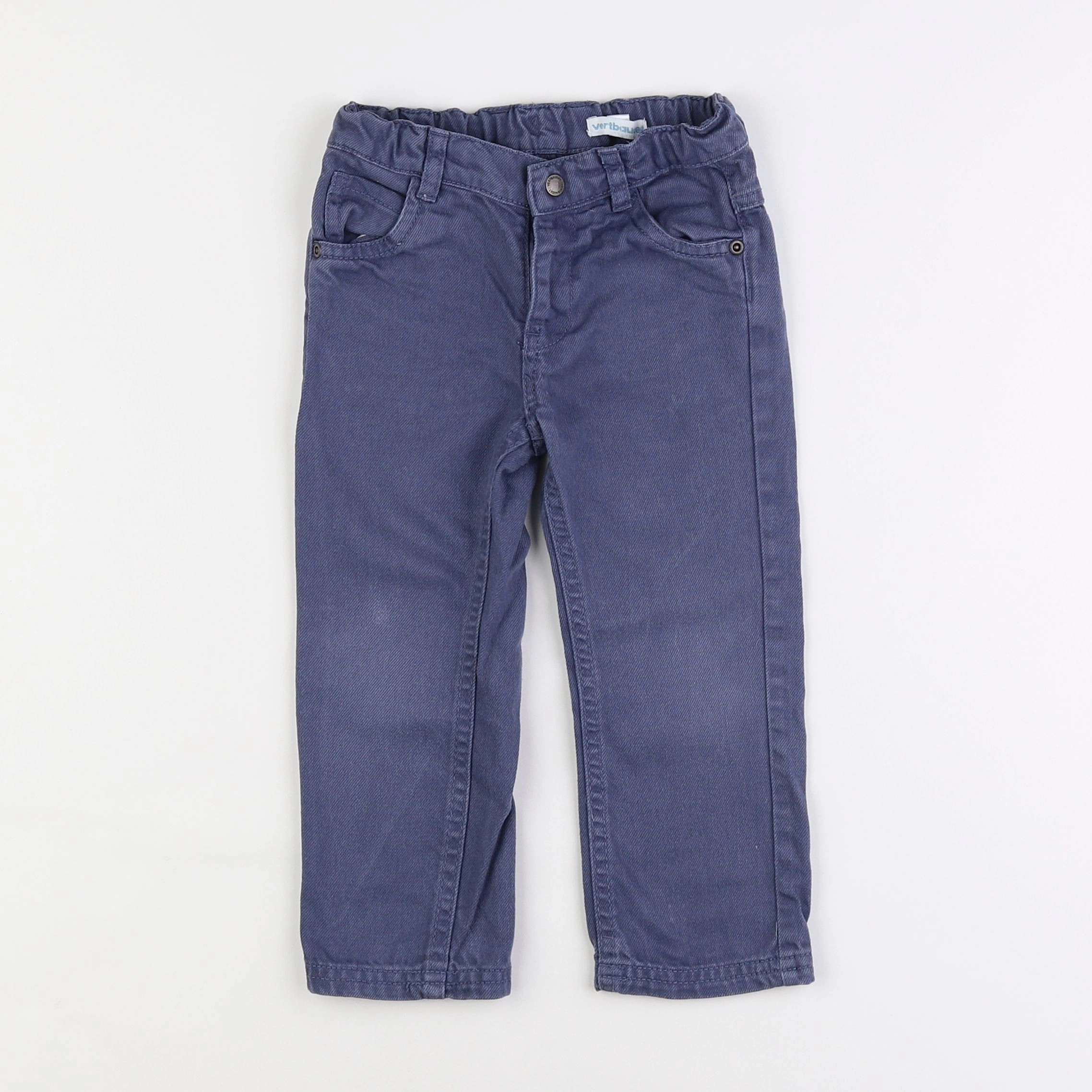 Vertbaudet - pantalon bleu - 3 ans