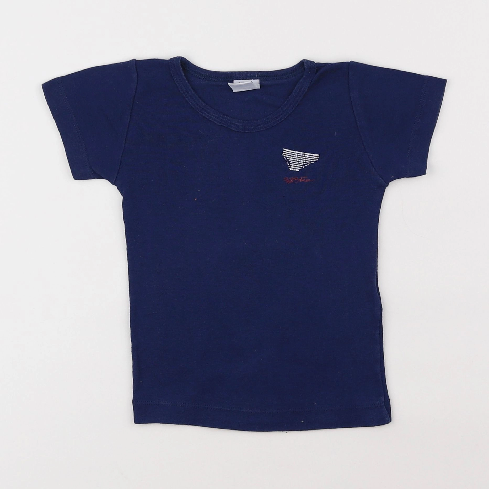 Petit Bateau - maillot de corps bleu - 2 ans