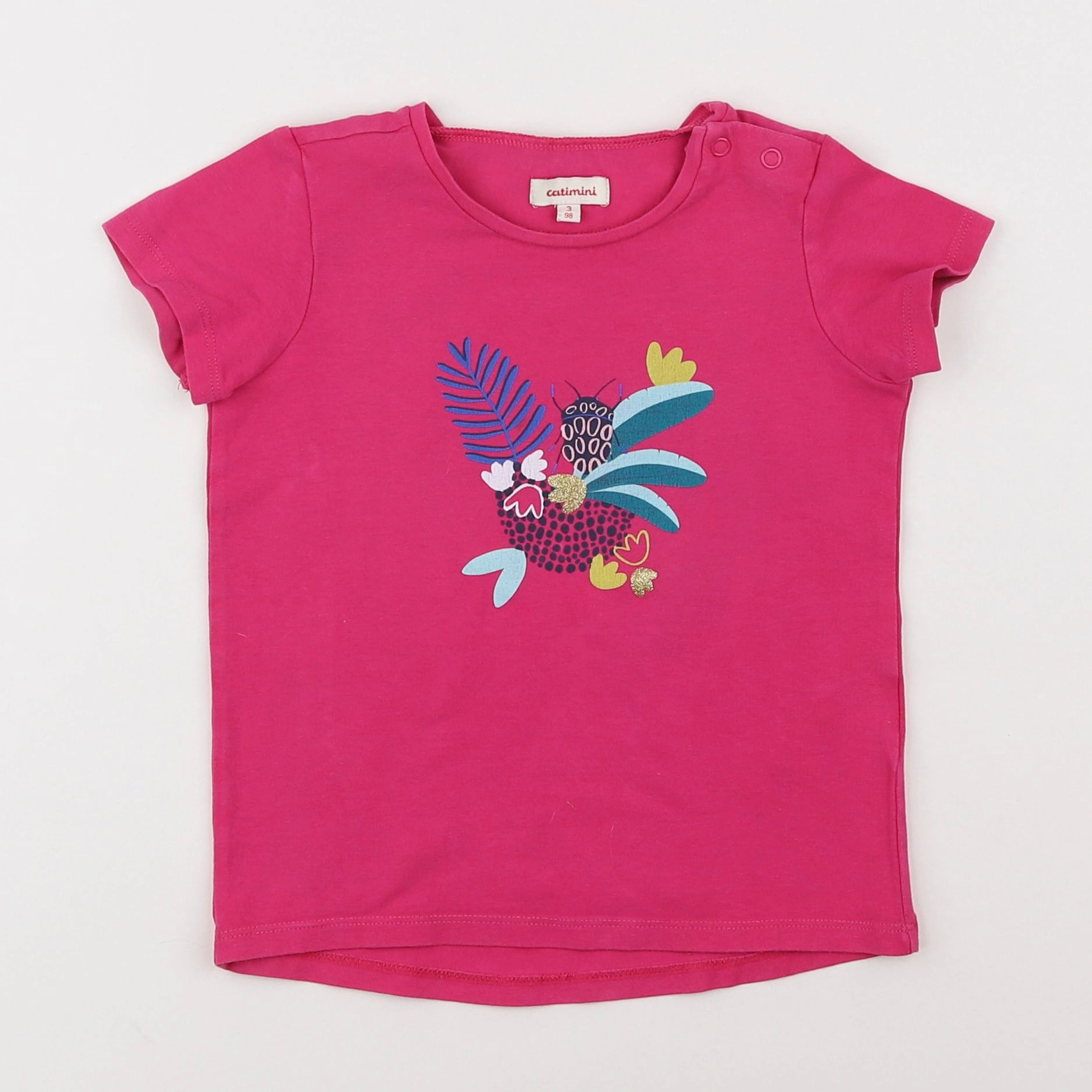 Catimini - tee-shirt rose - 3 ans