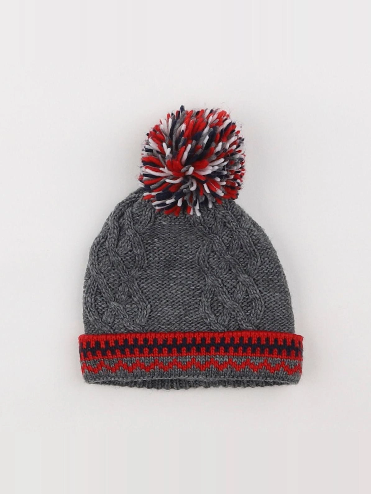 Vertbaudet - bonnet gris - 3/6 mois