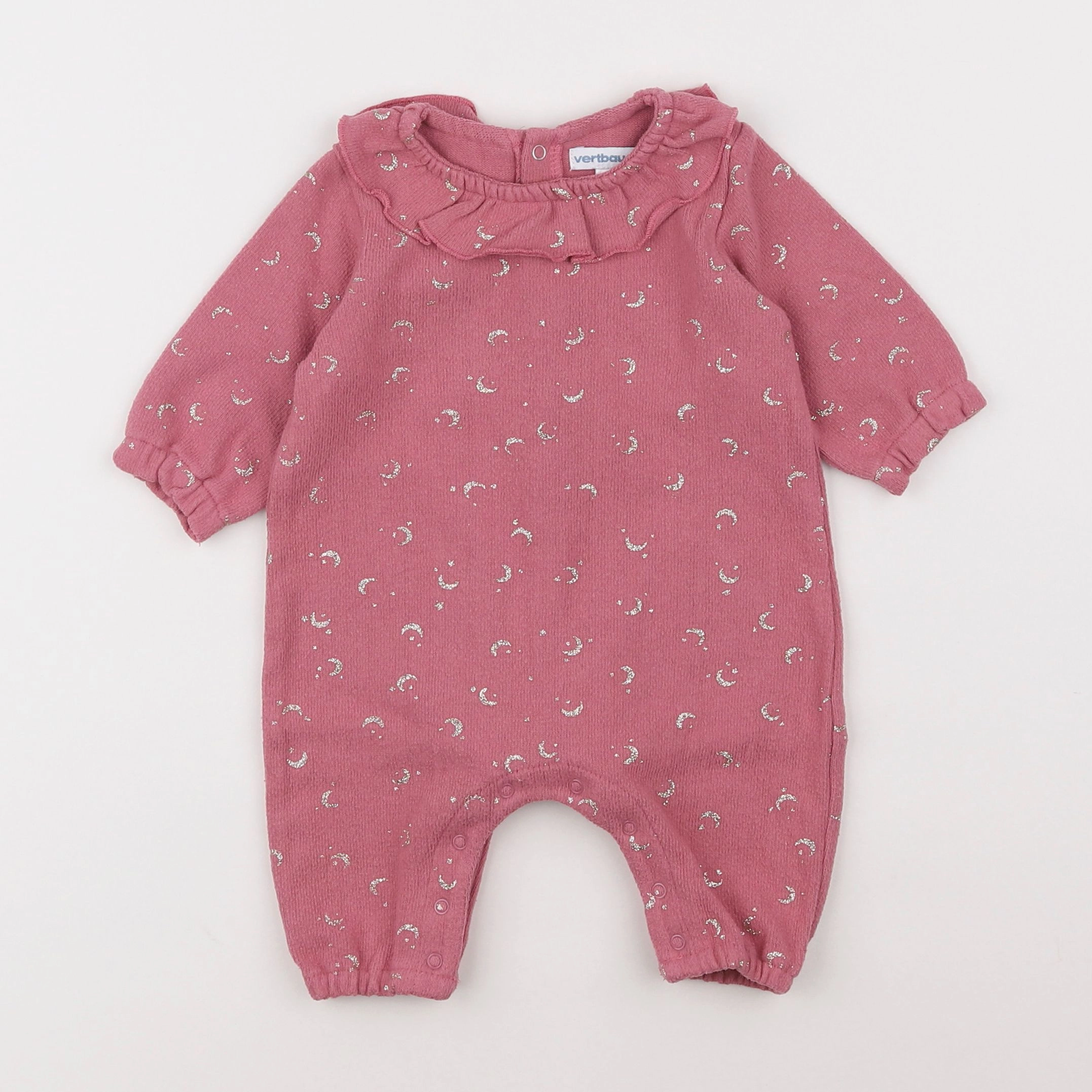 Vertbaudet - combinaison rose - 3 mois
