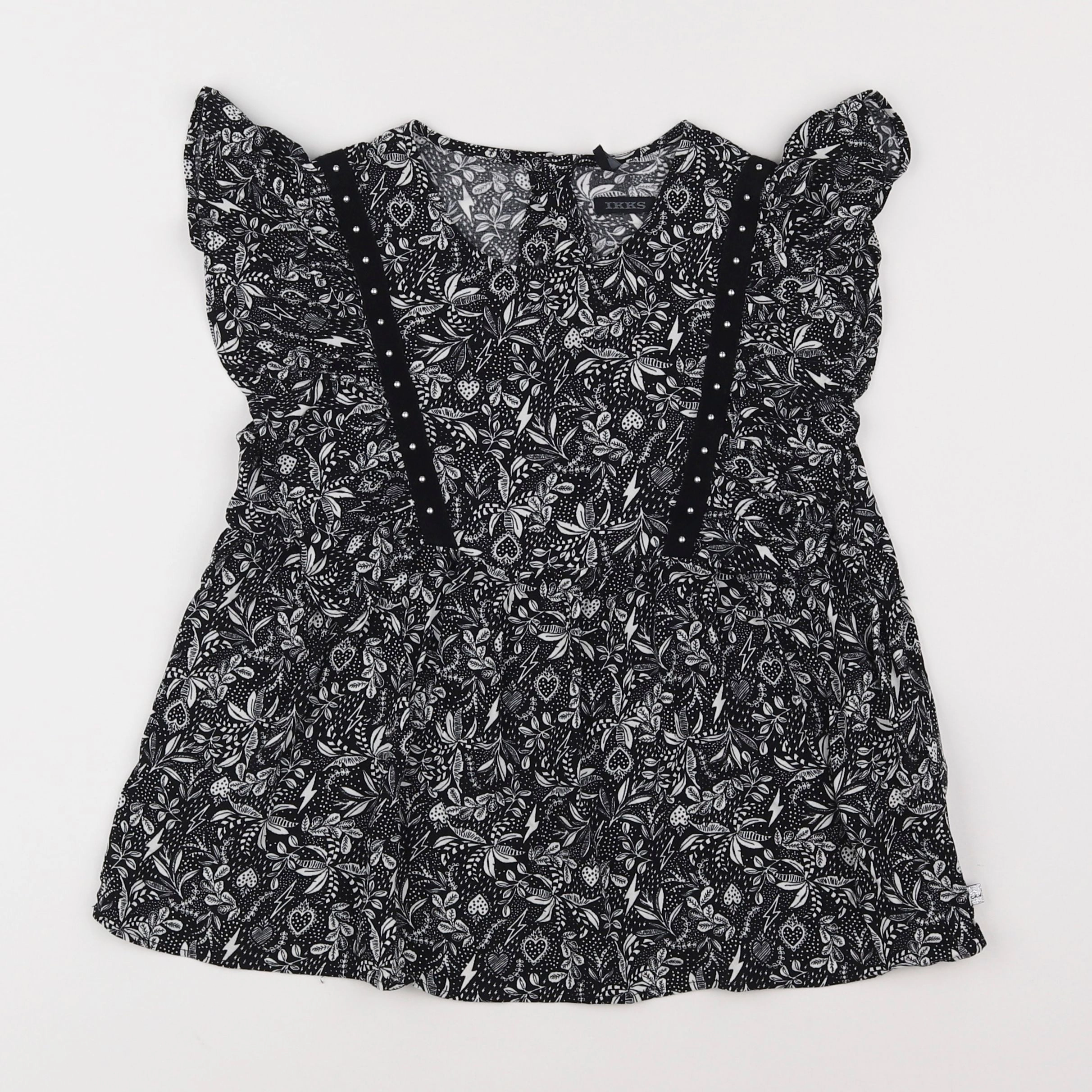 IKKS - blouse noir - 10 ans