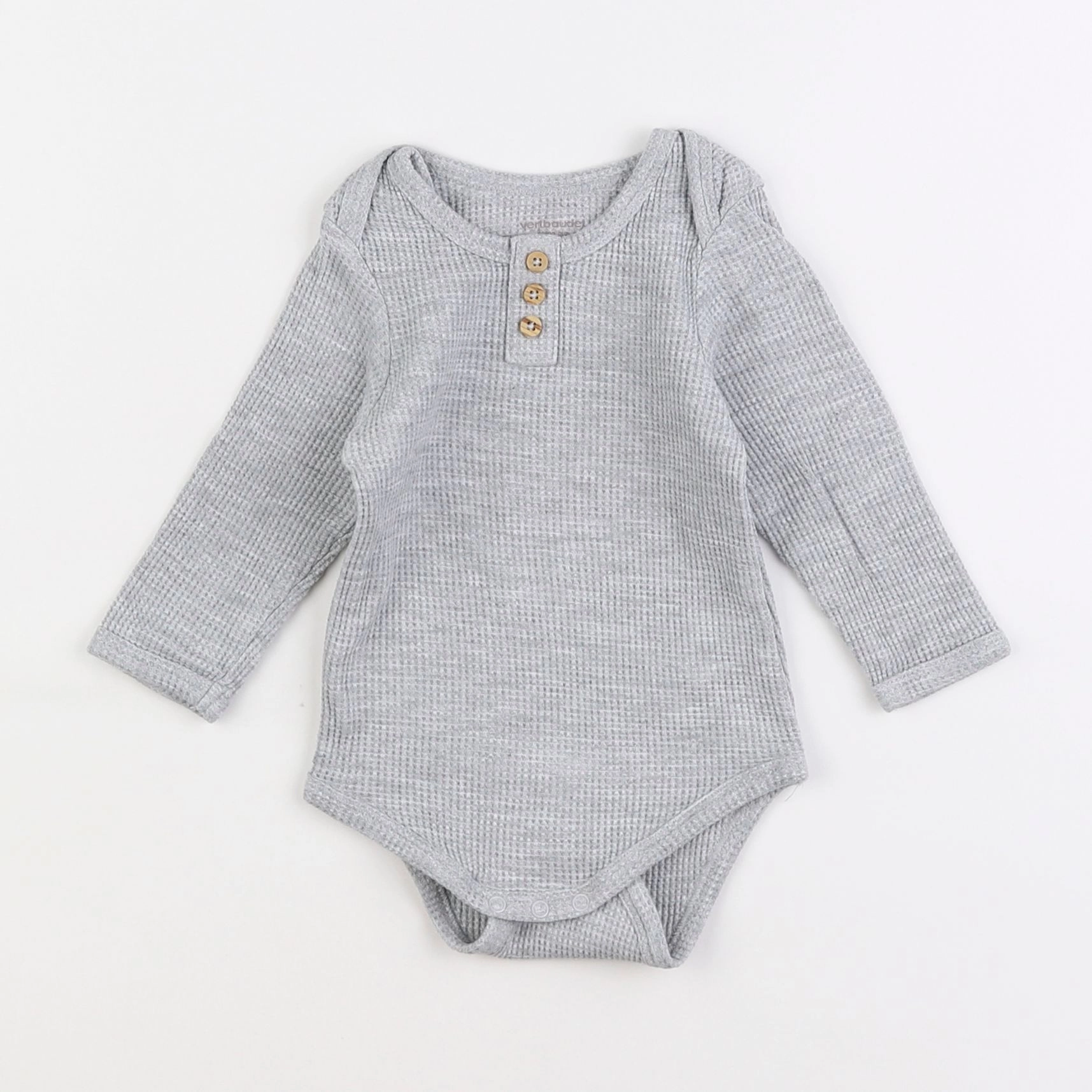 Vertbaudet - body gris - 9 mois