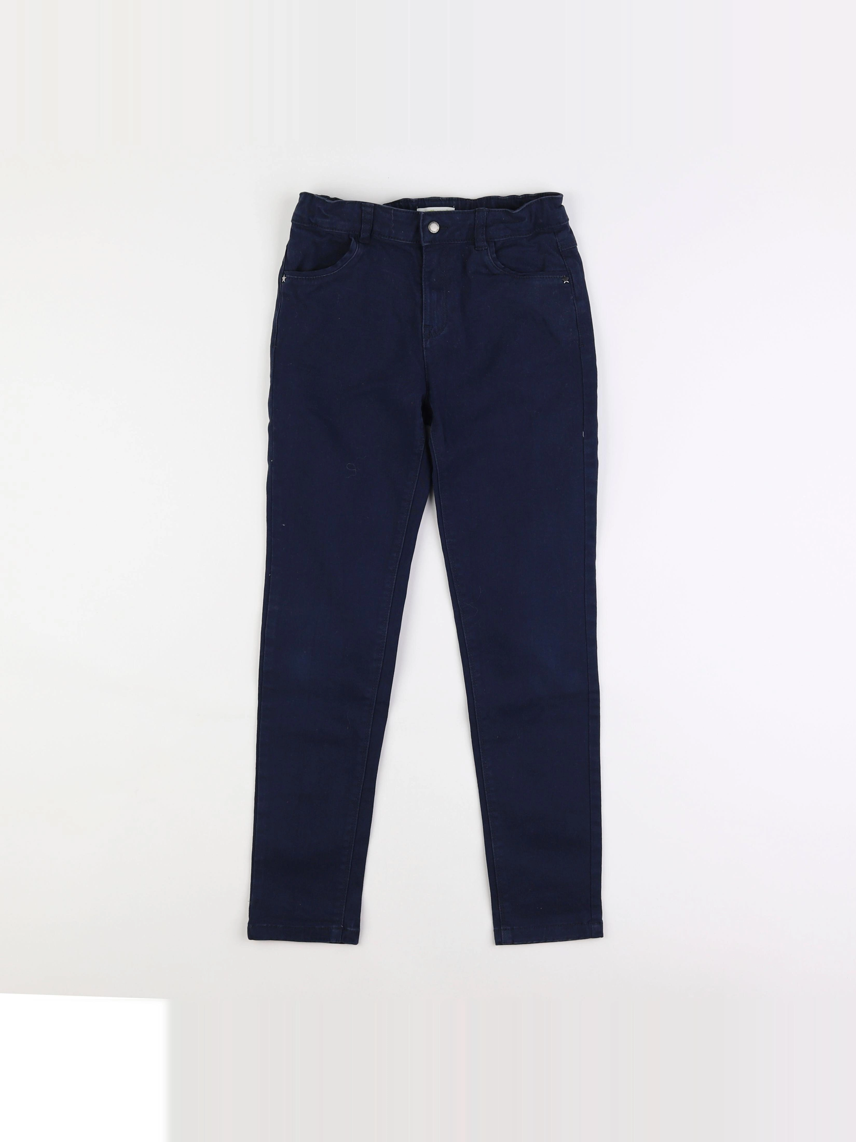Vertbaudet - pantalon bleu - 9 ans