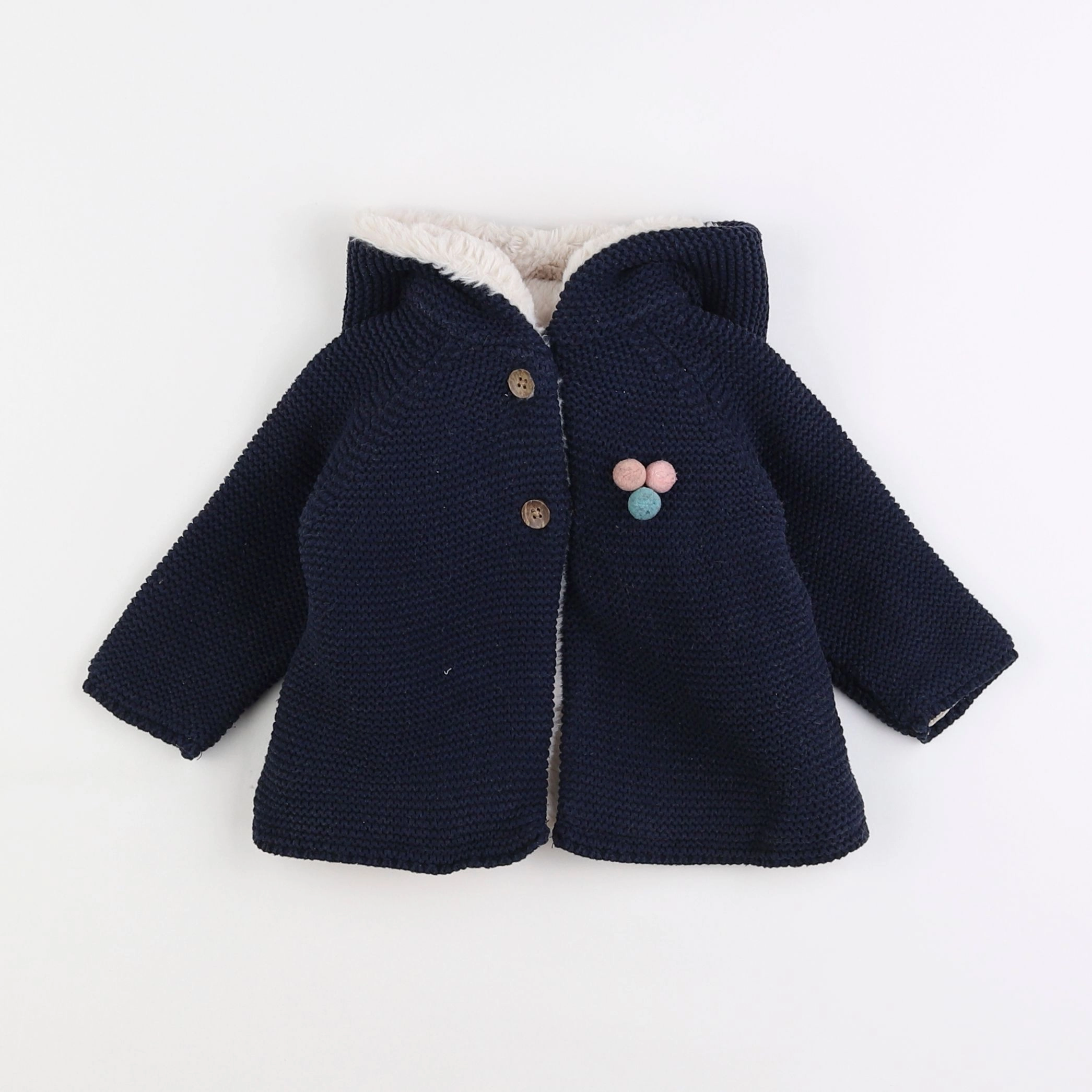 Vertbaudet - gilet bleu - 6 mois