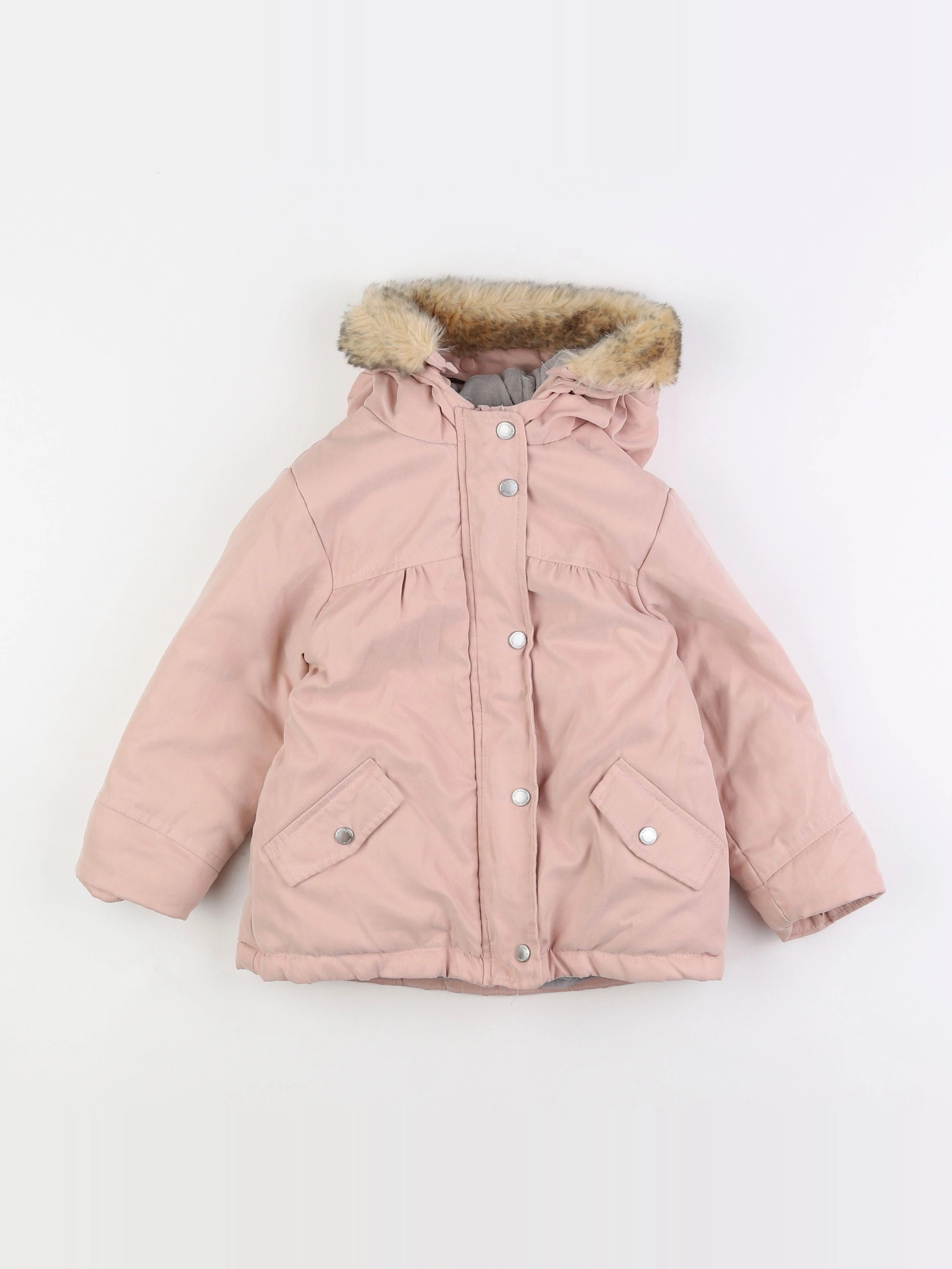 Vertbaudet - manteau rose - 3 ans