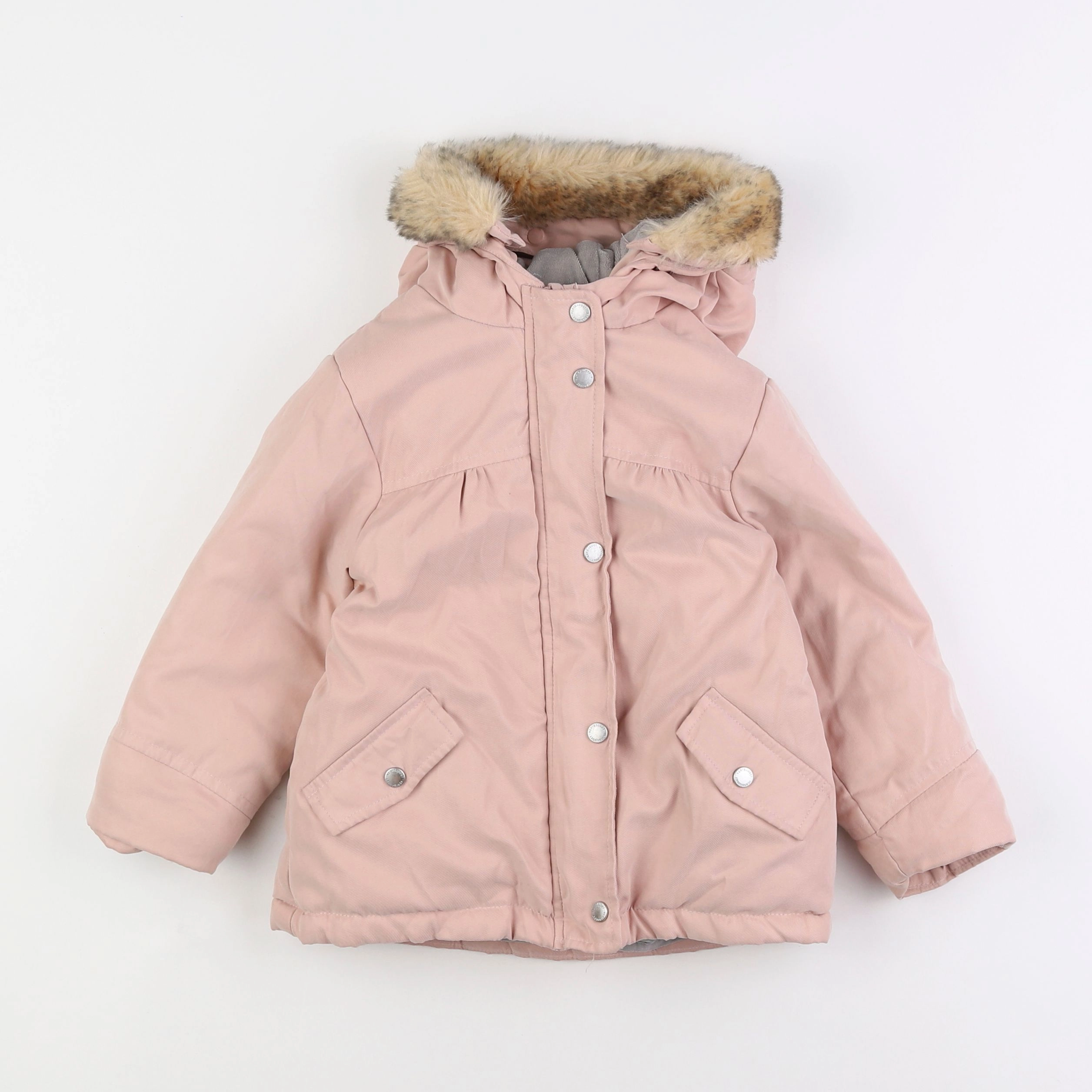 Vertbaudet - manteau rose - 3 ans