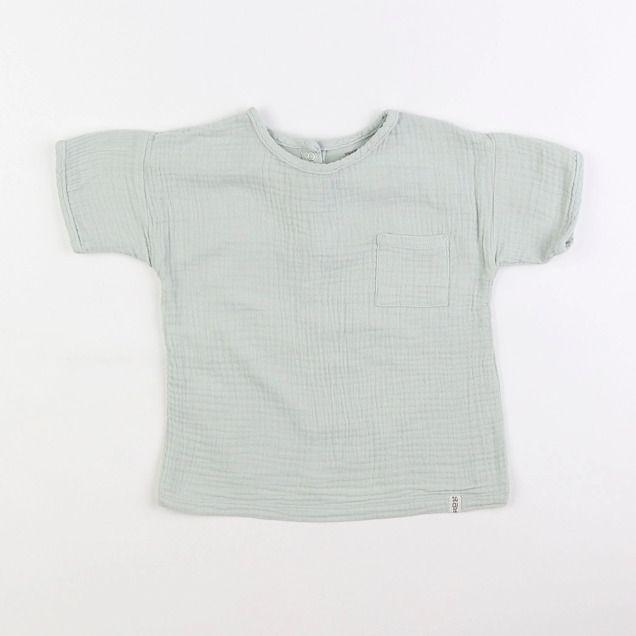 Vertbaudet - tee-shirt vert - 2 ans