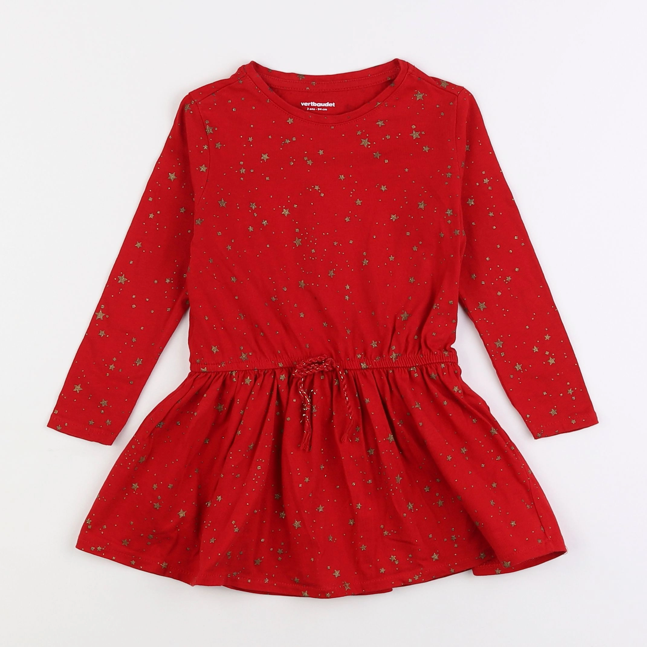 Vertbaudet - robe rouge - 3 ans