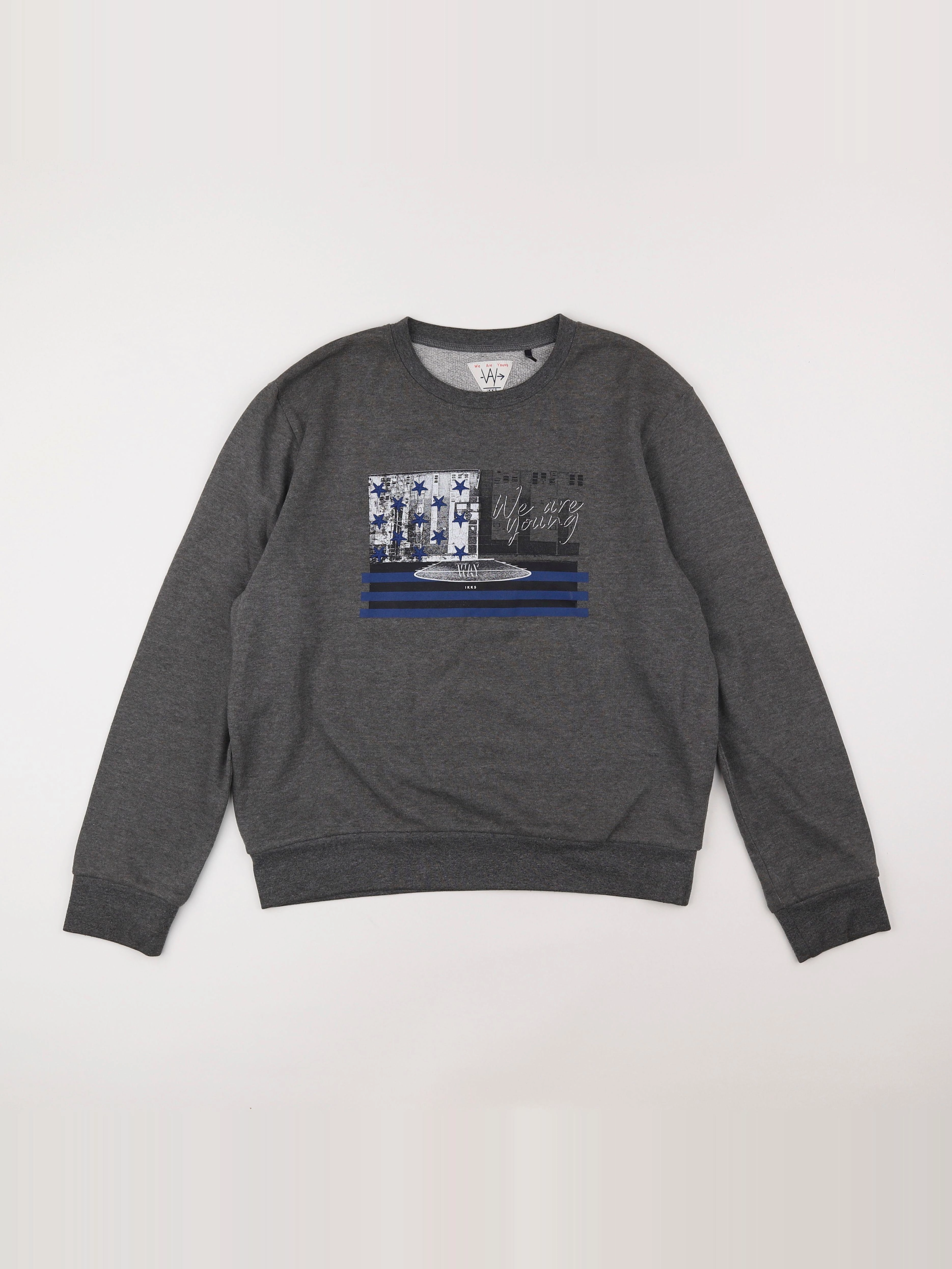 IKKS - sweat gris - 14 ans