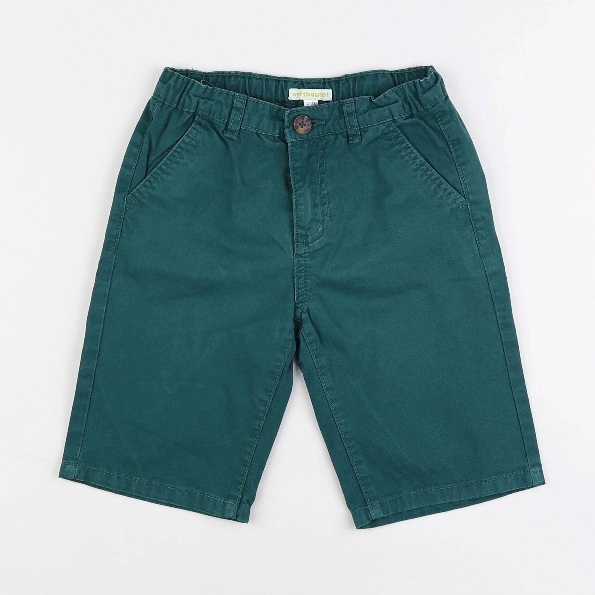 Vertbaudet - short vert - 7 ans