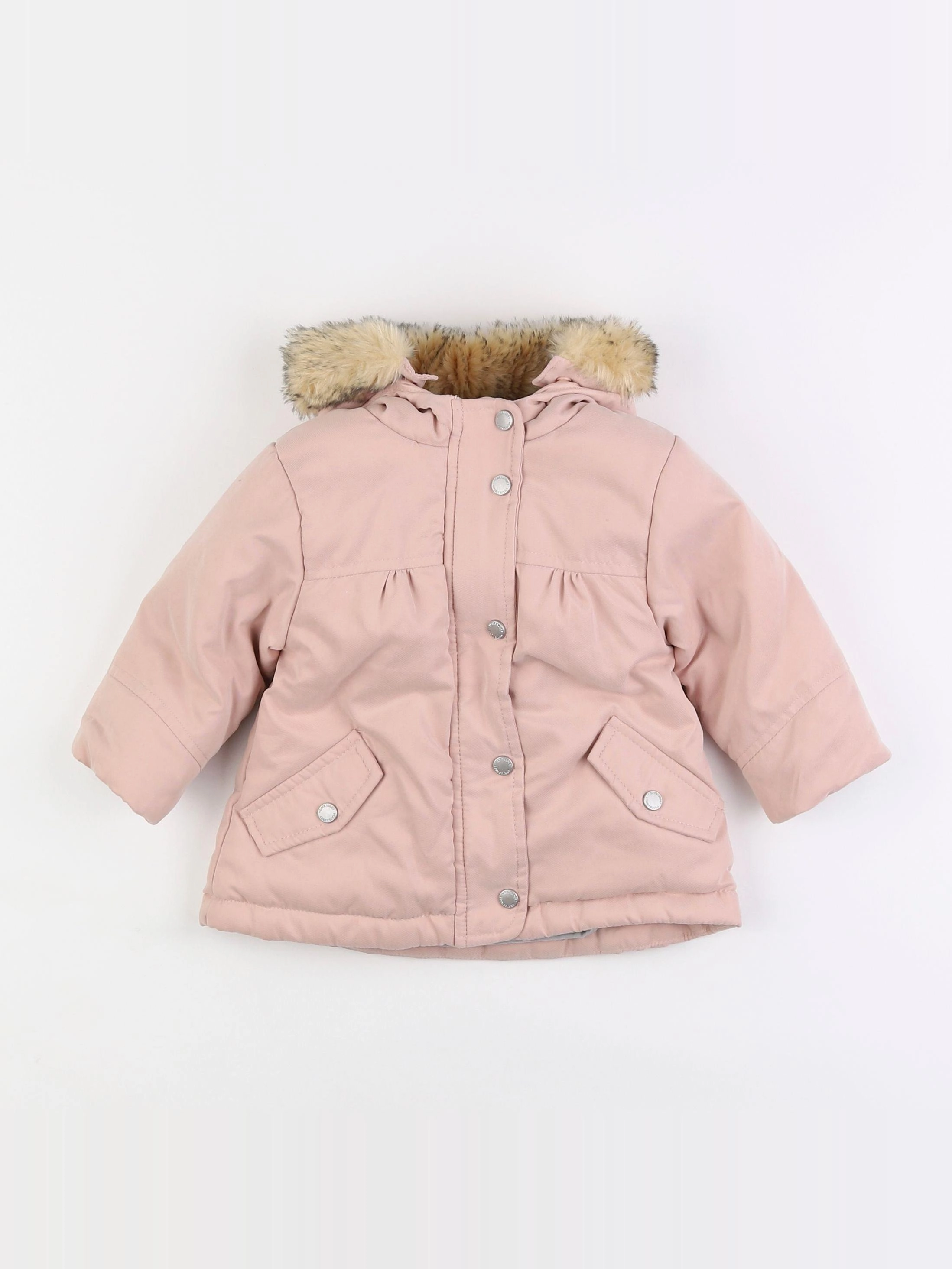 Vertbaudet - parka rose - 9 mois