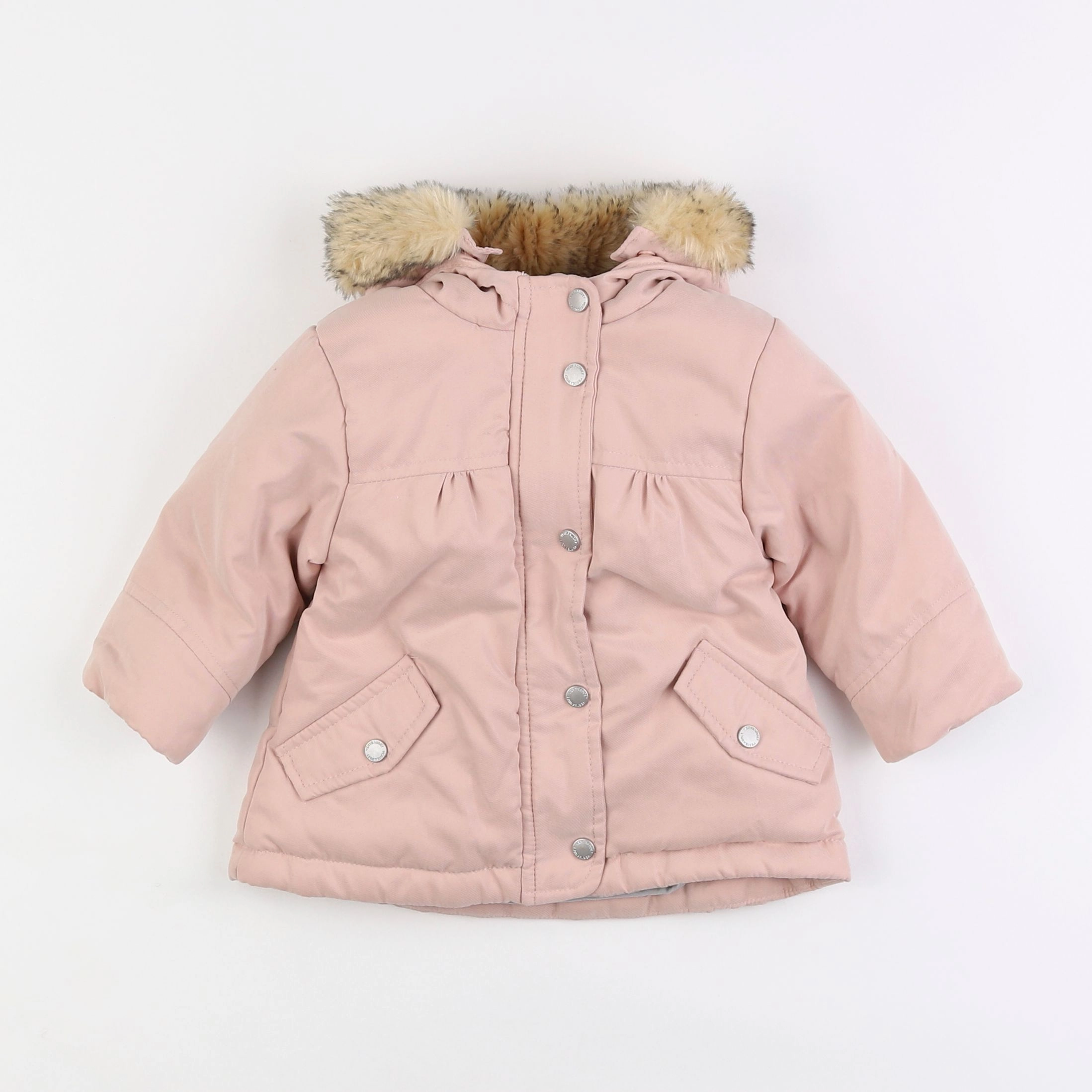 Vertbaudet - parka rose - 9 mois