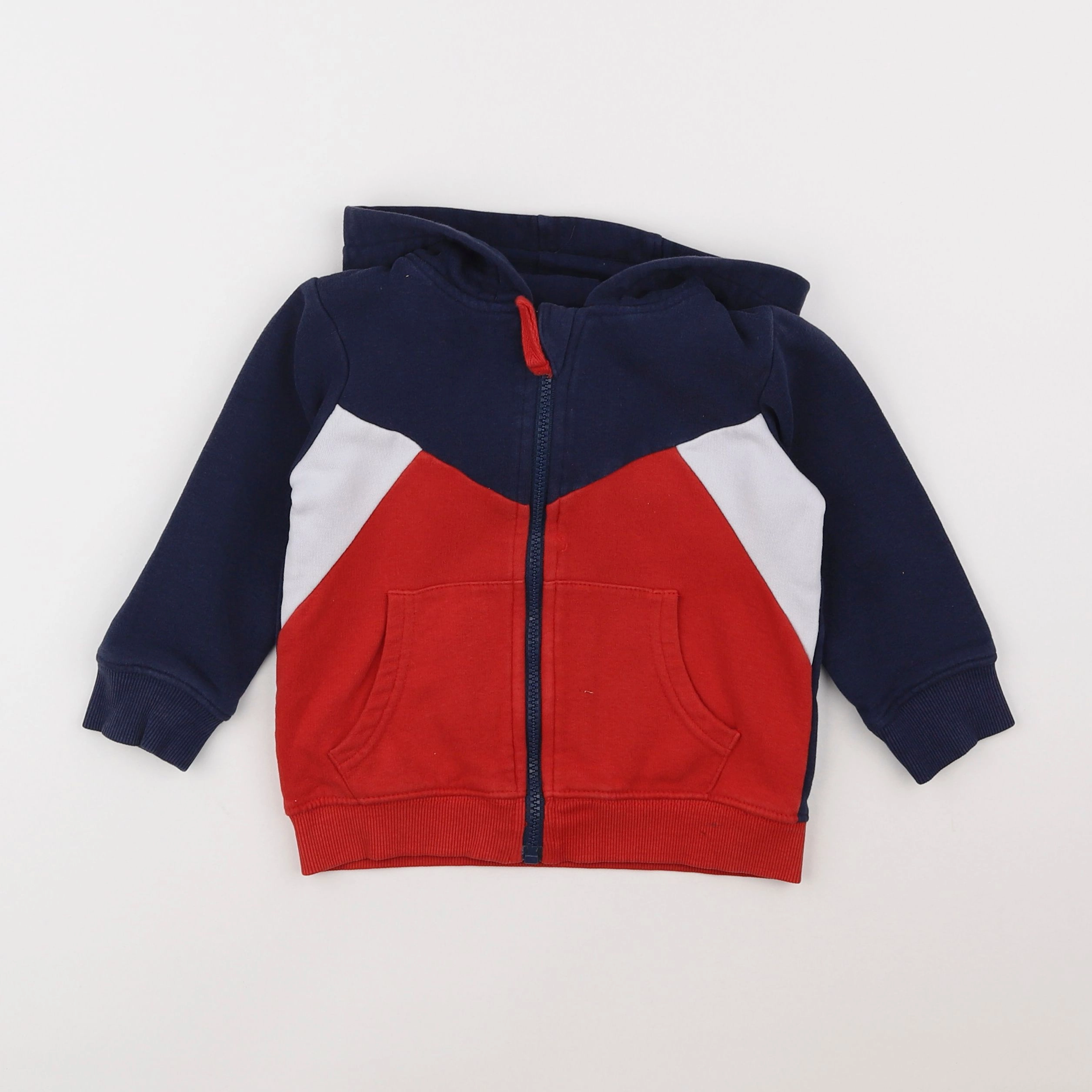 Vertbaudet - sweat rouge - 3 ans